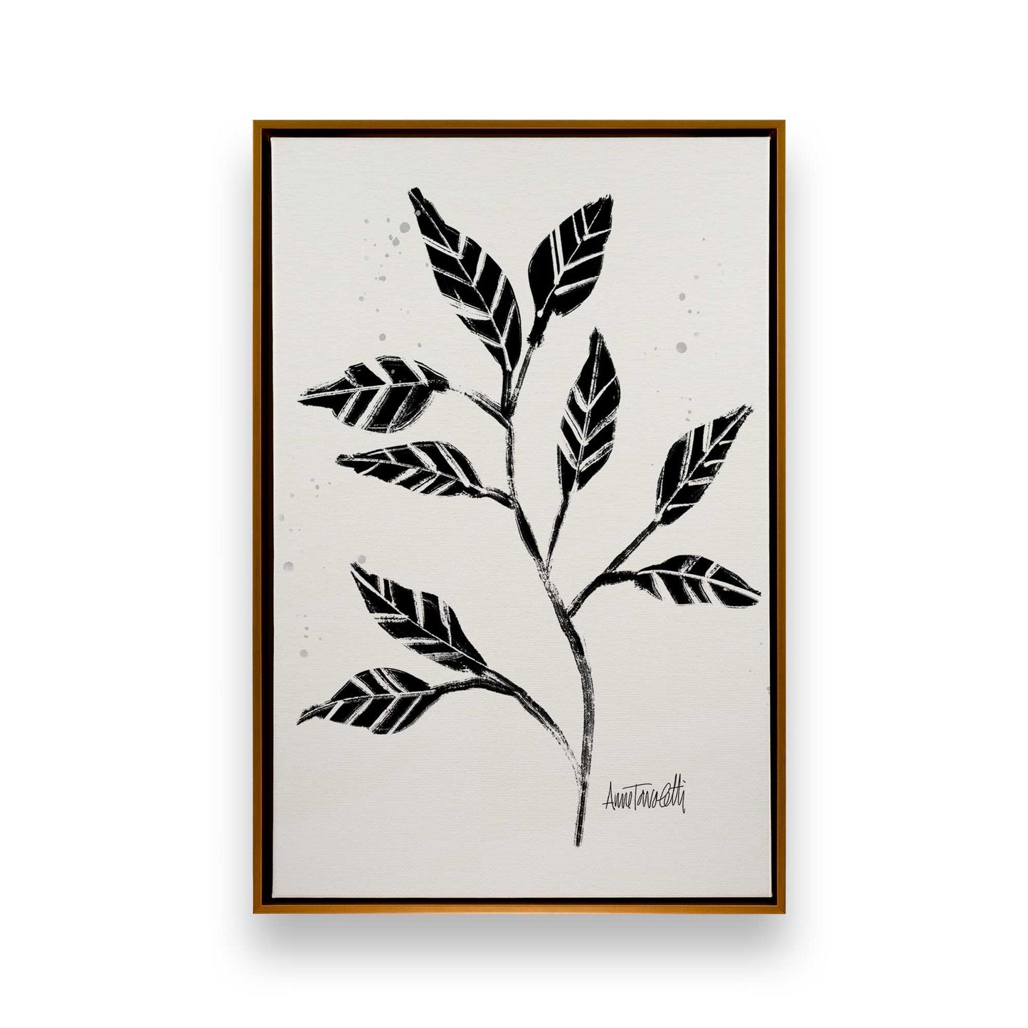 Black and White Botanicals, Set of 4 Canvas Prints