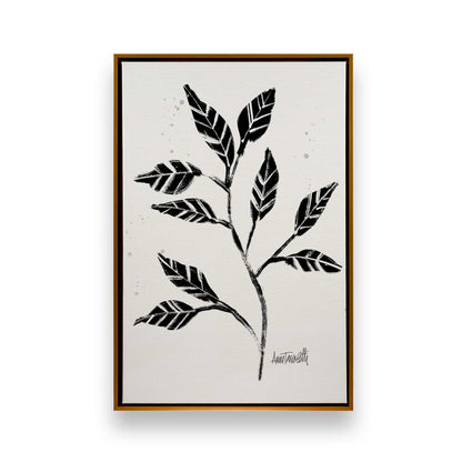 Black and White Botanicals, Set of 4 Canvas Prints