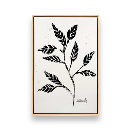 Black and White Botanicals, Set of 4 Canvas Prints