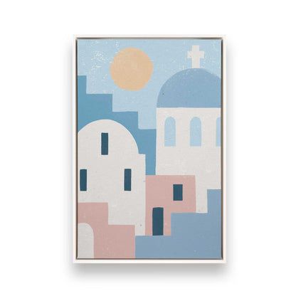 [Color:Opaque White], Picture of art in a White frame