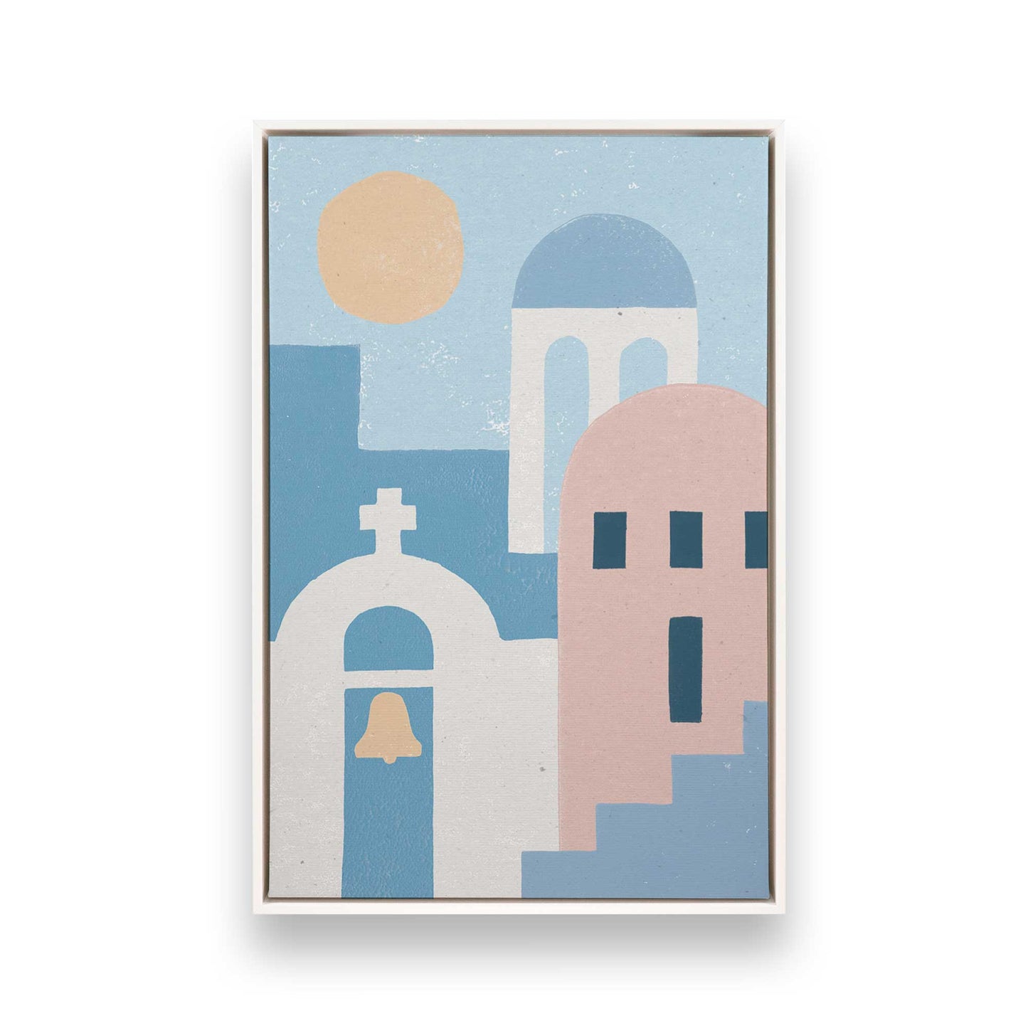 [Color:Opaque White], Picture of art in a White frame