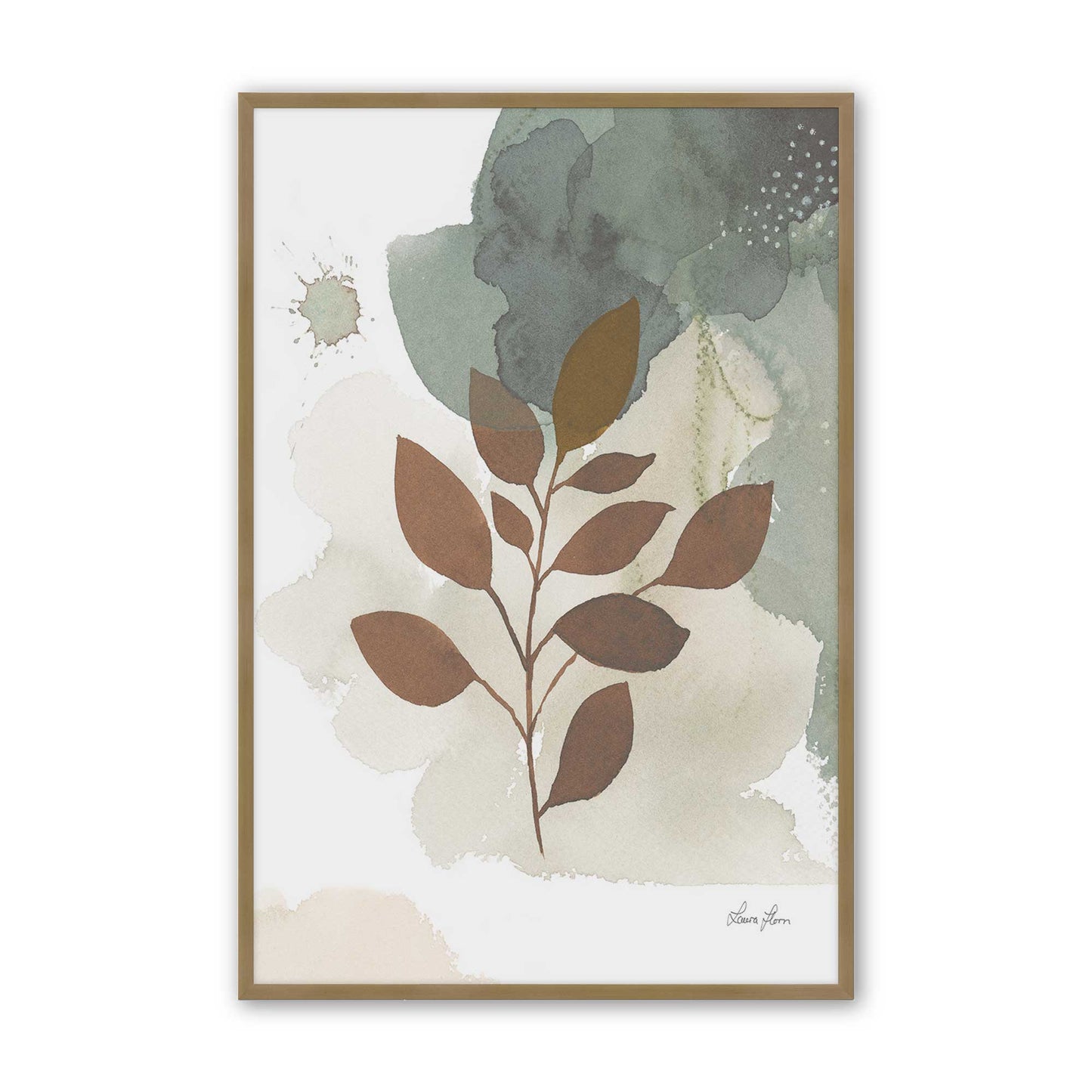 [Color:Brushed Gold], Picture of art in a Brushed Gold frame