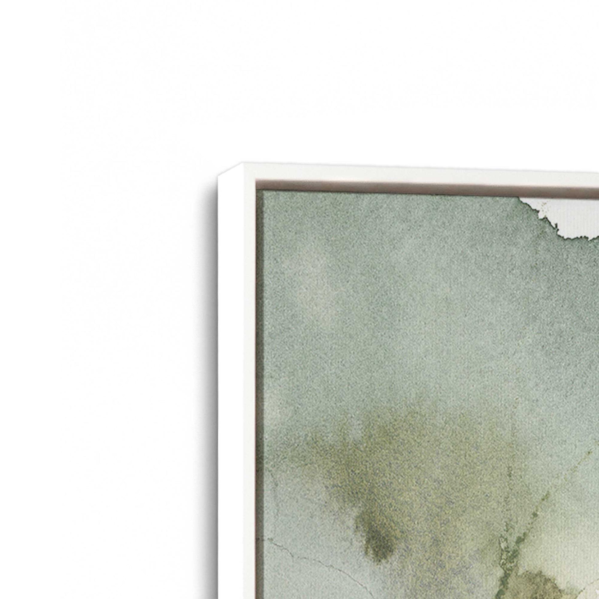 [Color:Opaque White], Picture of art in a White frame at an angle