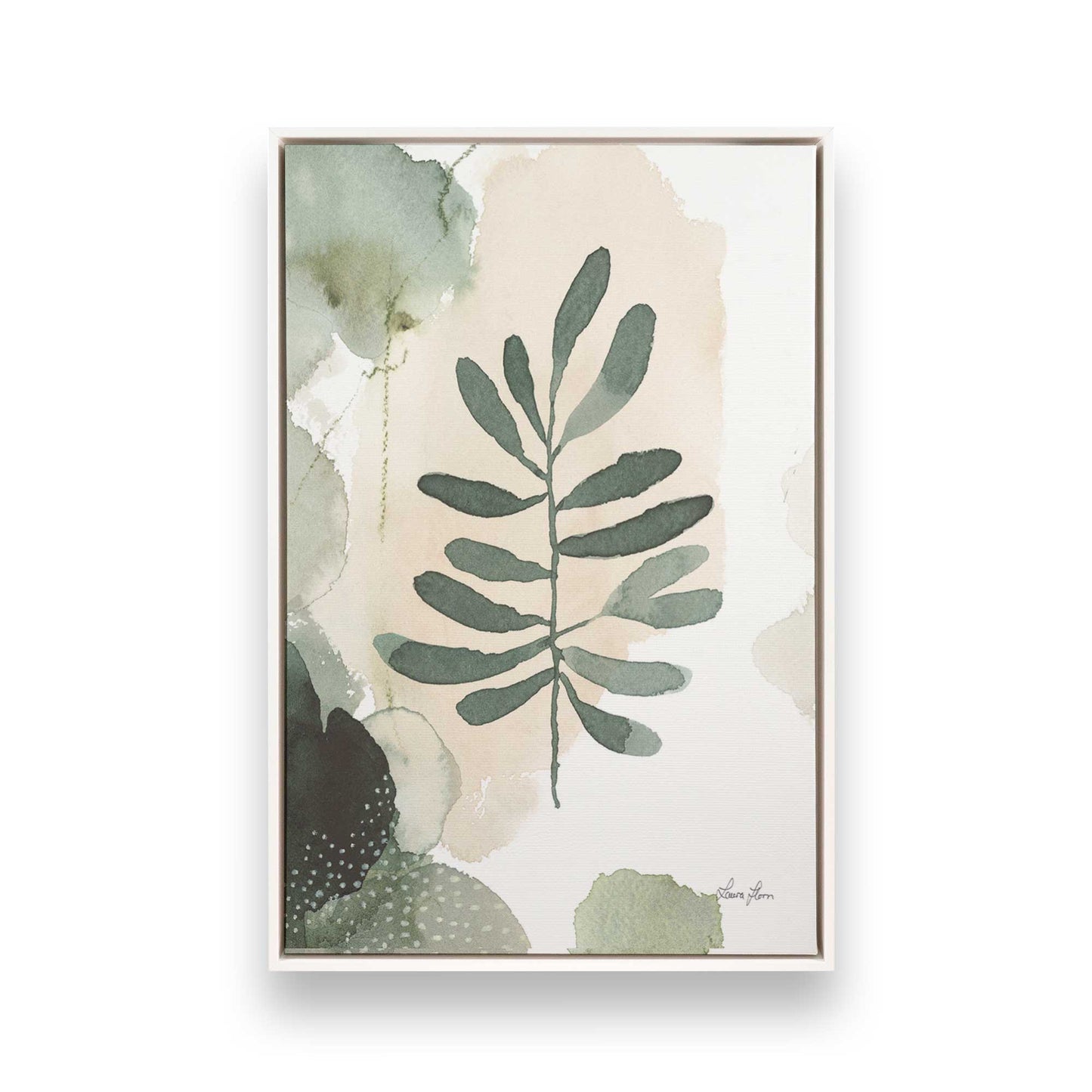 [Color:Opaque White], Picture of art in a White frame