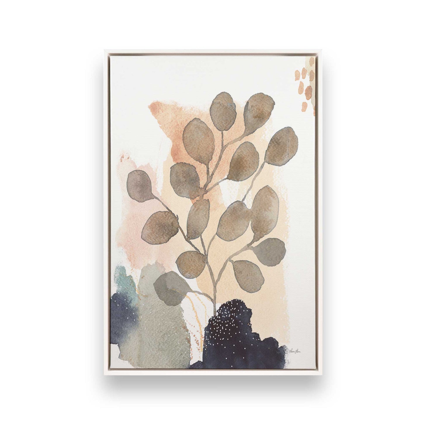 [Color:Opaque White], Picture of art in a White frame