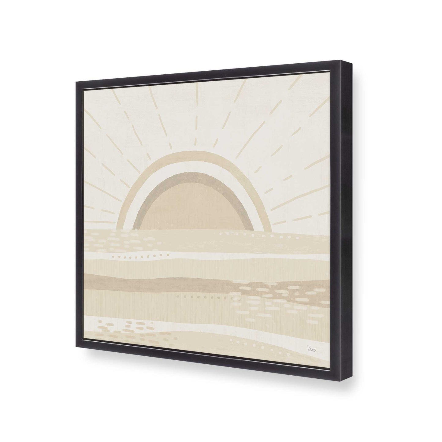 [Color:Weathered Zinc], Picture of art in a Weathered Zinc frame at an angle