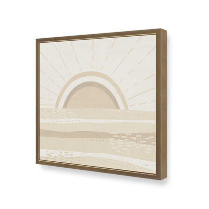 [Color:Brushed Gold], Picture of art in a Brushed Gold frame at an angle