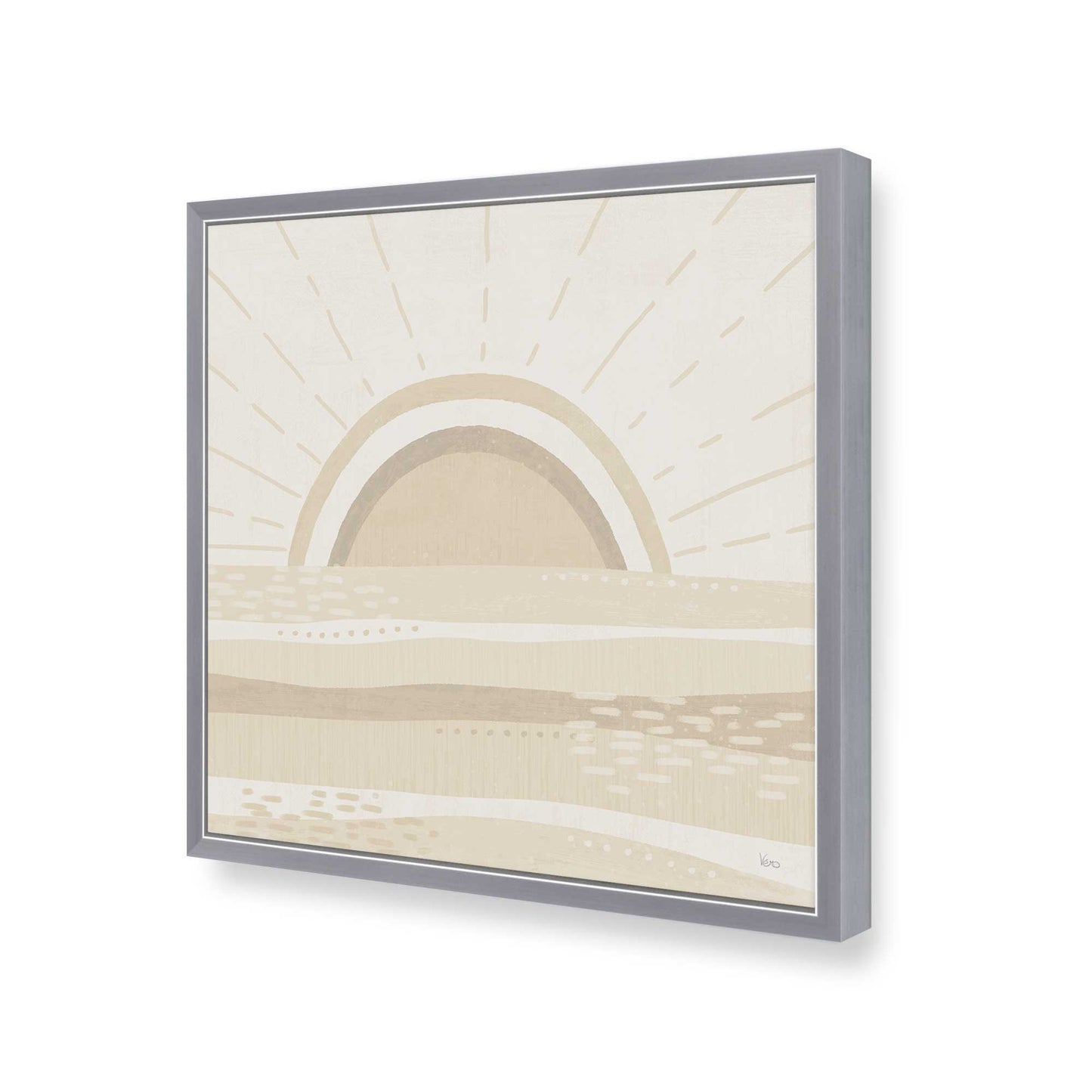 [Color:Polished Chrome], Picture of art in a Polished Chrome frame at an angle