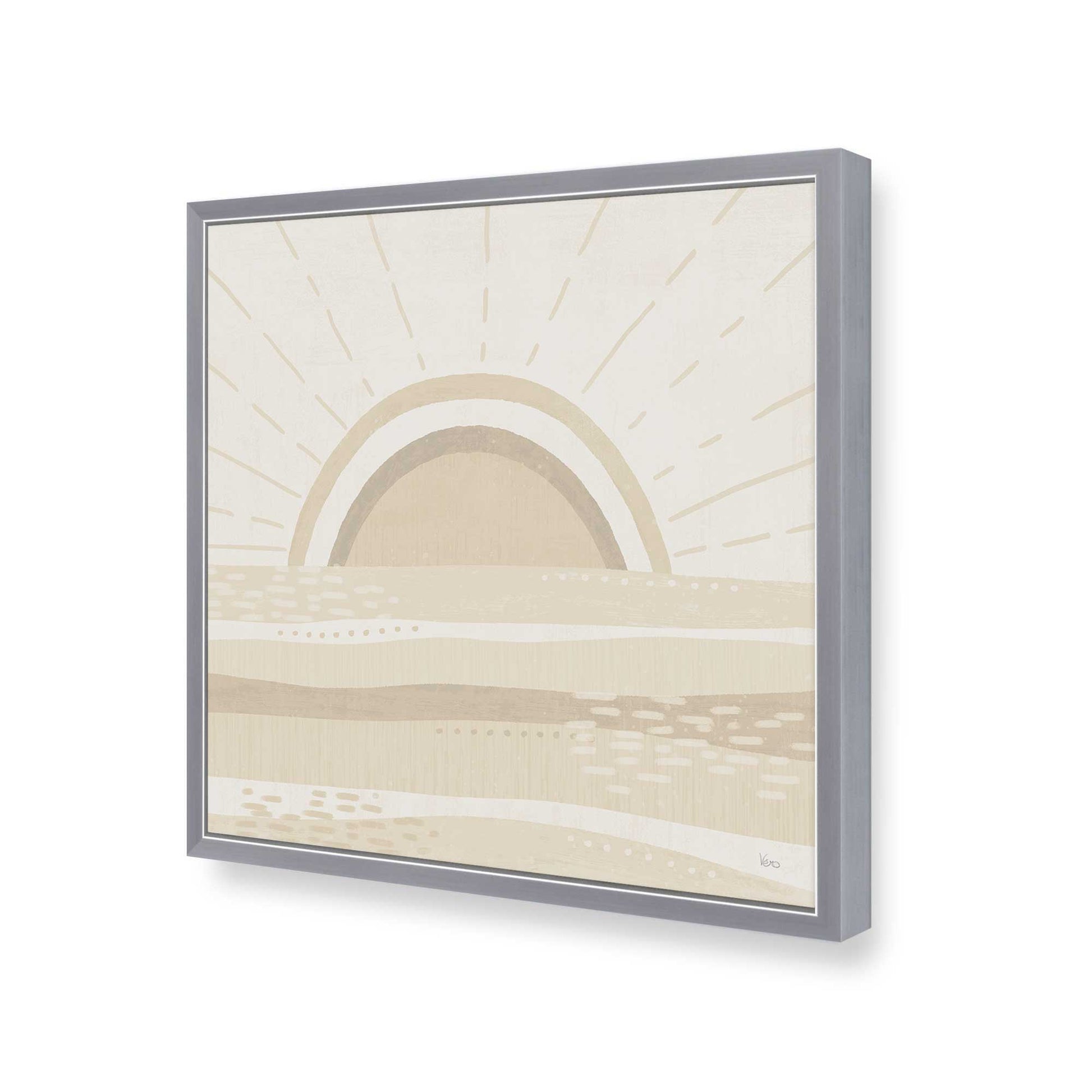 [Color:Polished Chrome], Picture of art in a Polished Chrome frame at an angle