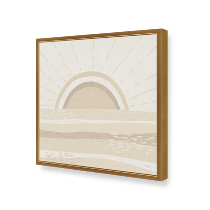 [Color:Polished Gold], Picture of art in a Polished Gold frame at an angle