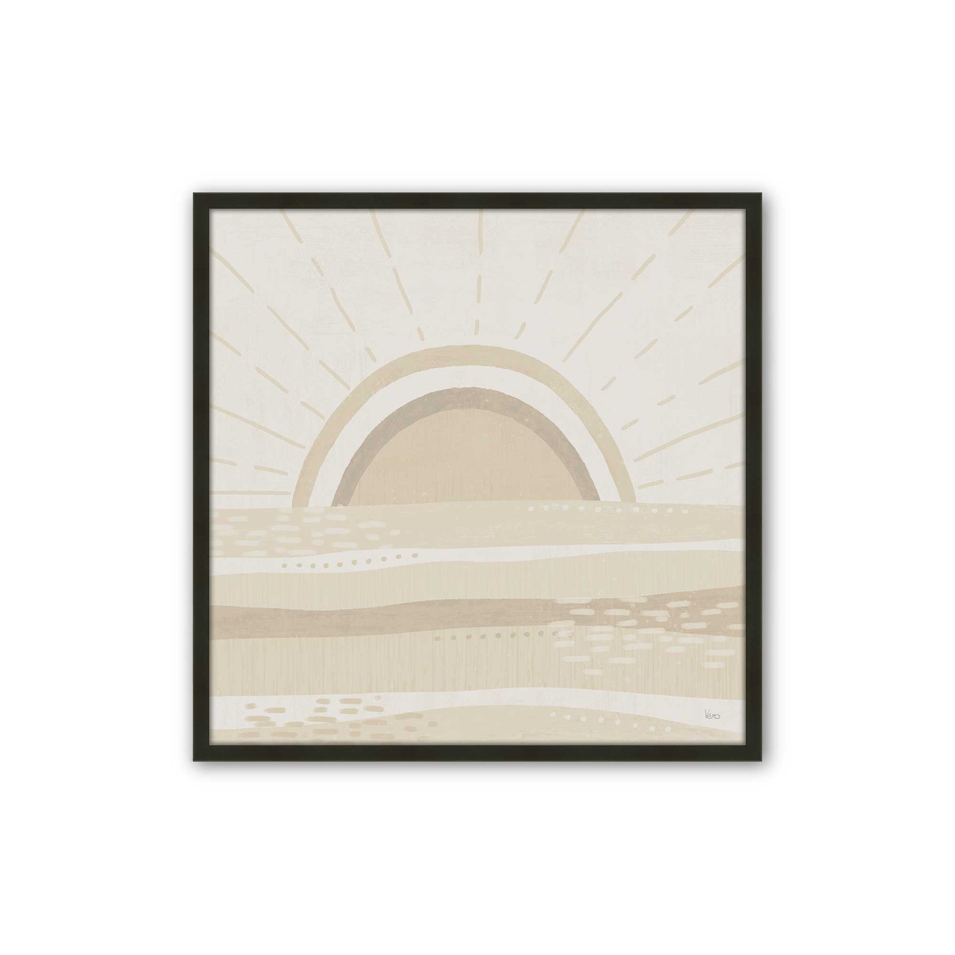 [Color:Satin Black], Picture of art in a Satin Black frame