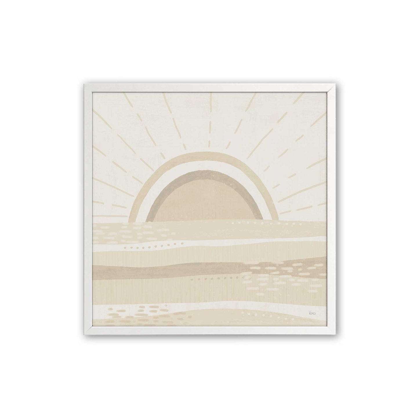[Color:Opaque White], Picture of art in a Opaque White frame