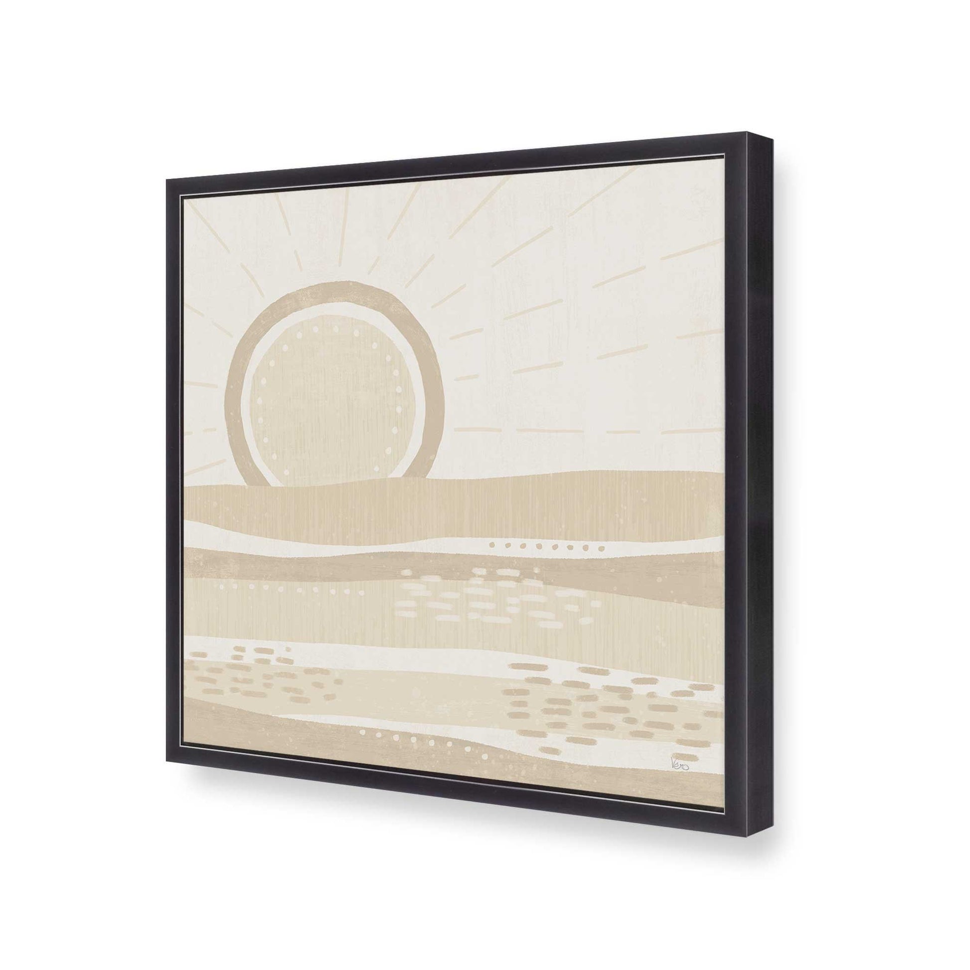 [Color:Weathered Zinc], Picture of art in a Weathered Zinc frame at an angle