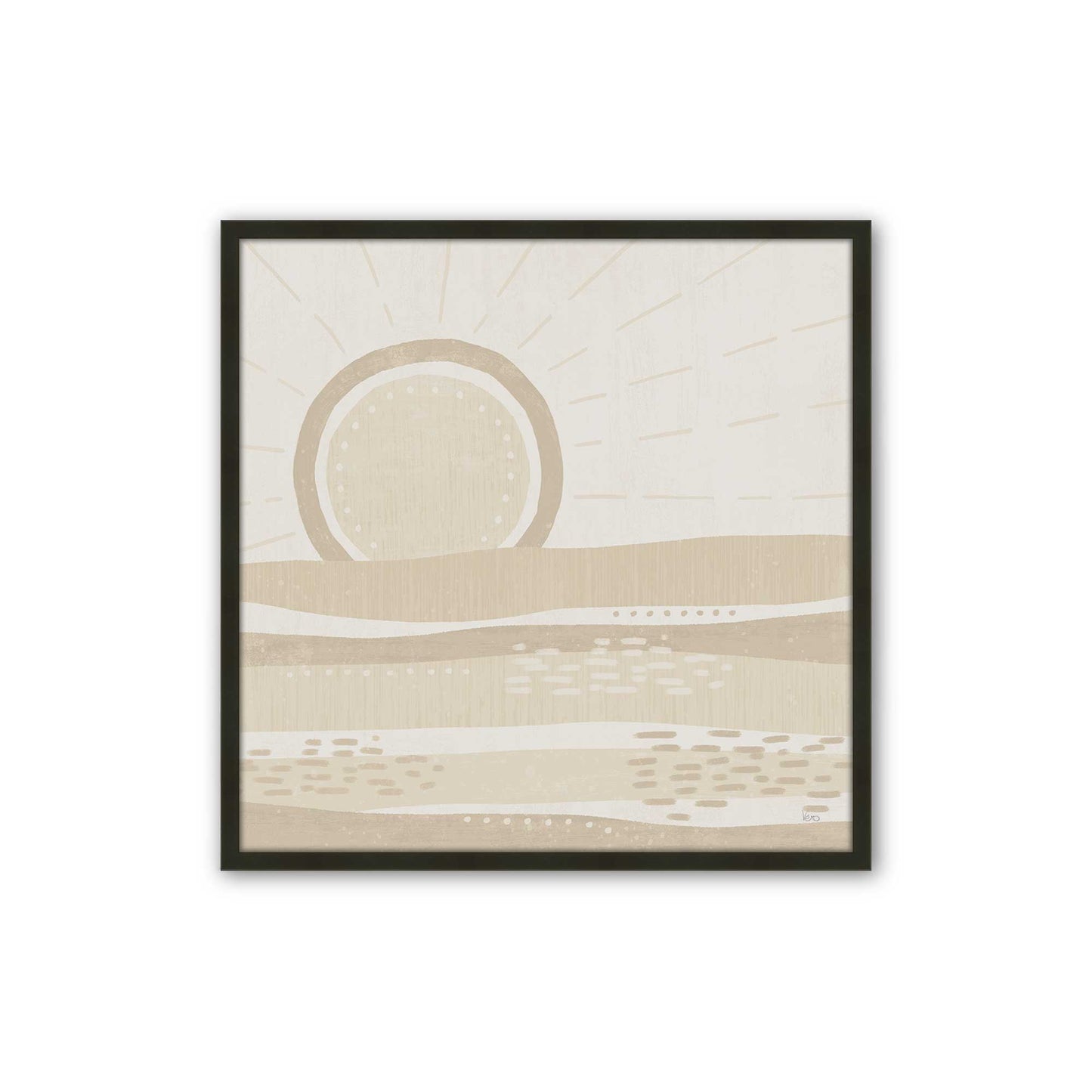 [Color:Satin Black], Picture of art in a Satin Black frame
