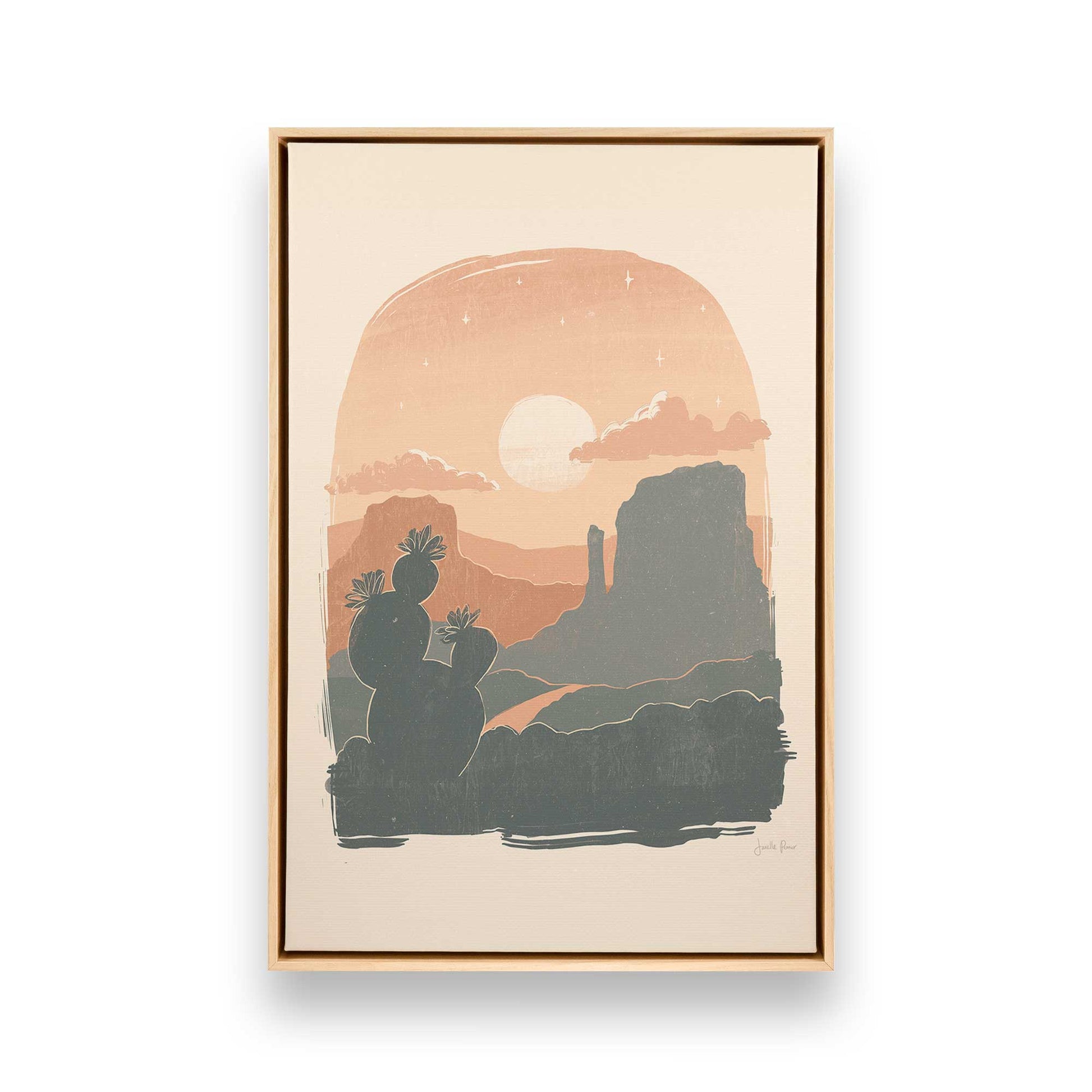 [Color:American Maple], Picture of art in a American Maple frame