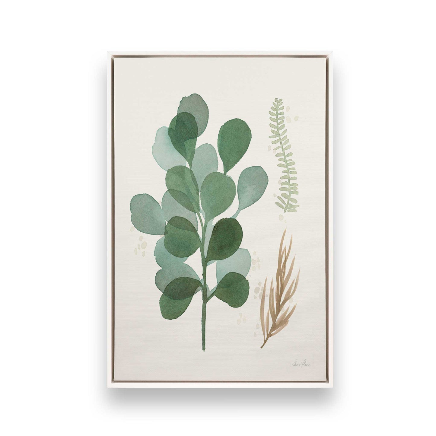 [Color:Opaque White], Picture of art in a White frame