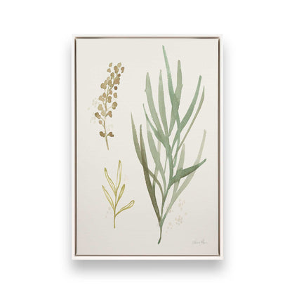 Earthy Greens in Bloom, Set of 4 Canvas Prints