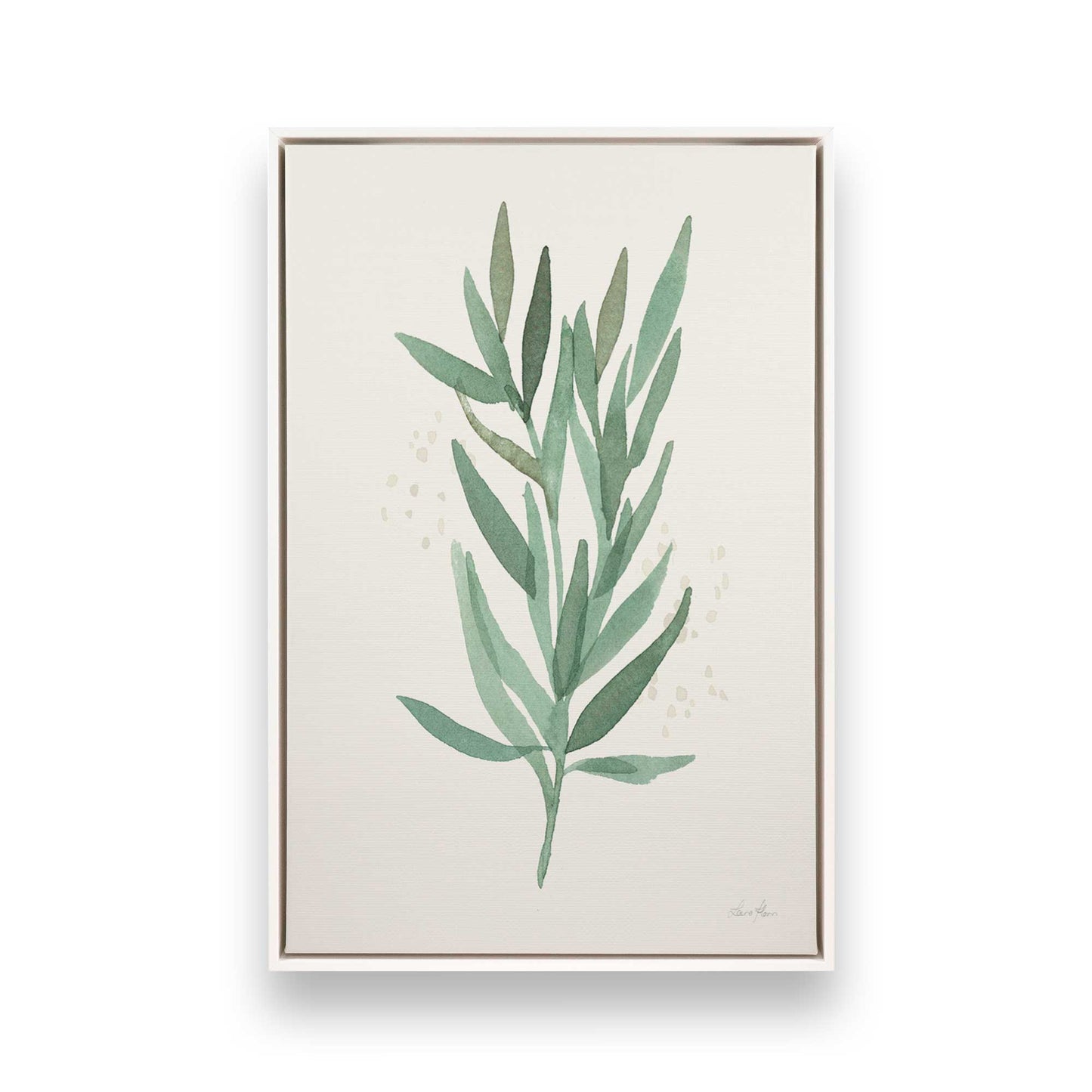 [Color:Opaque White], Picture of art in a White frame