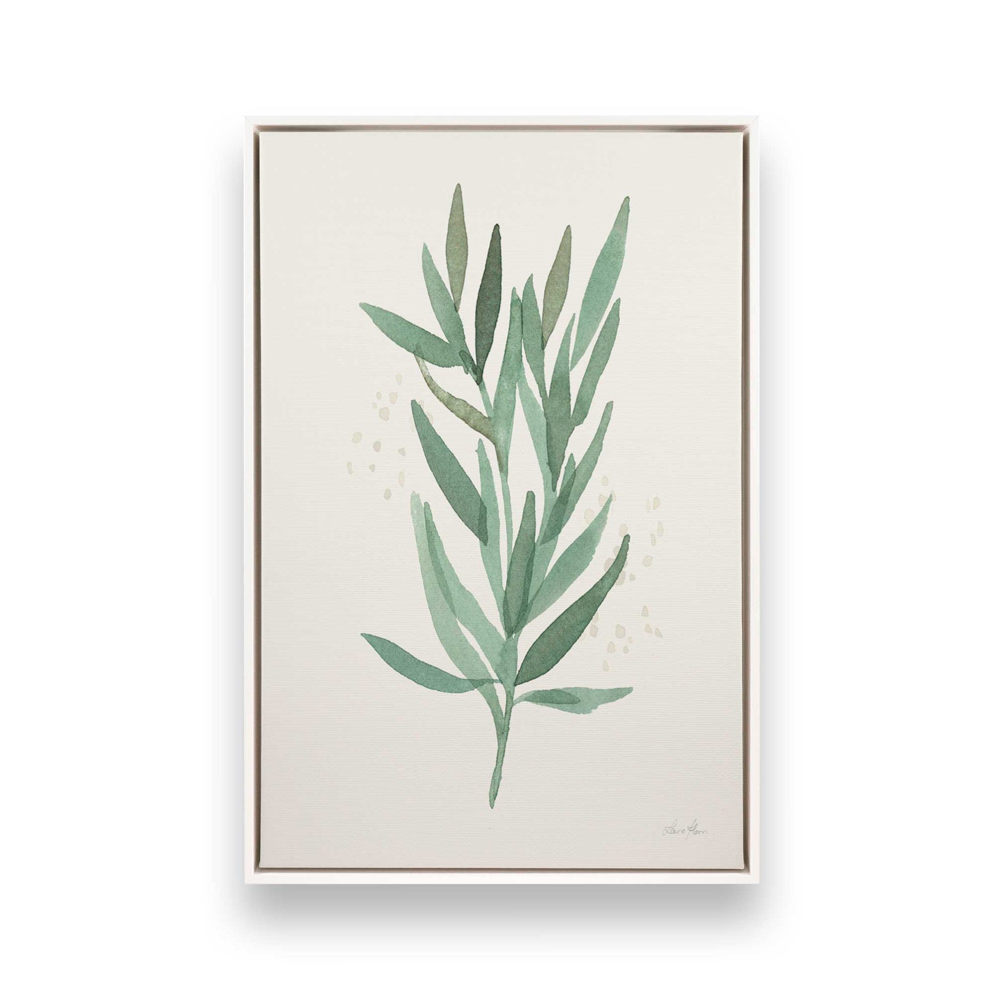 [Color:Opaque White], Picture of art in a White frame