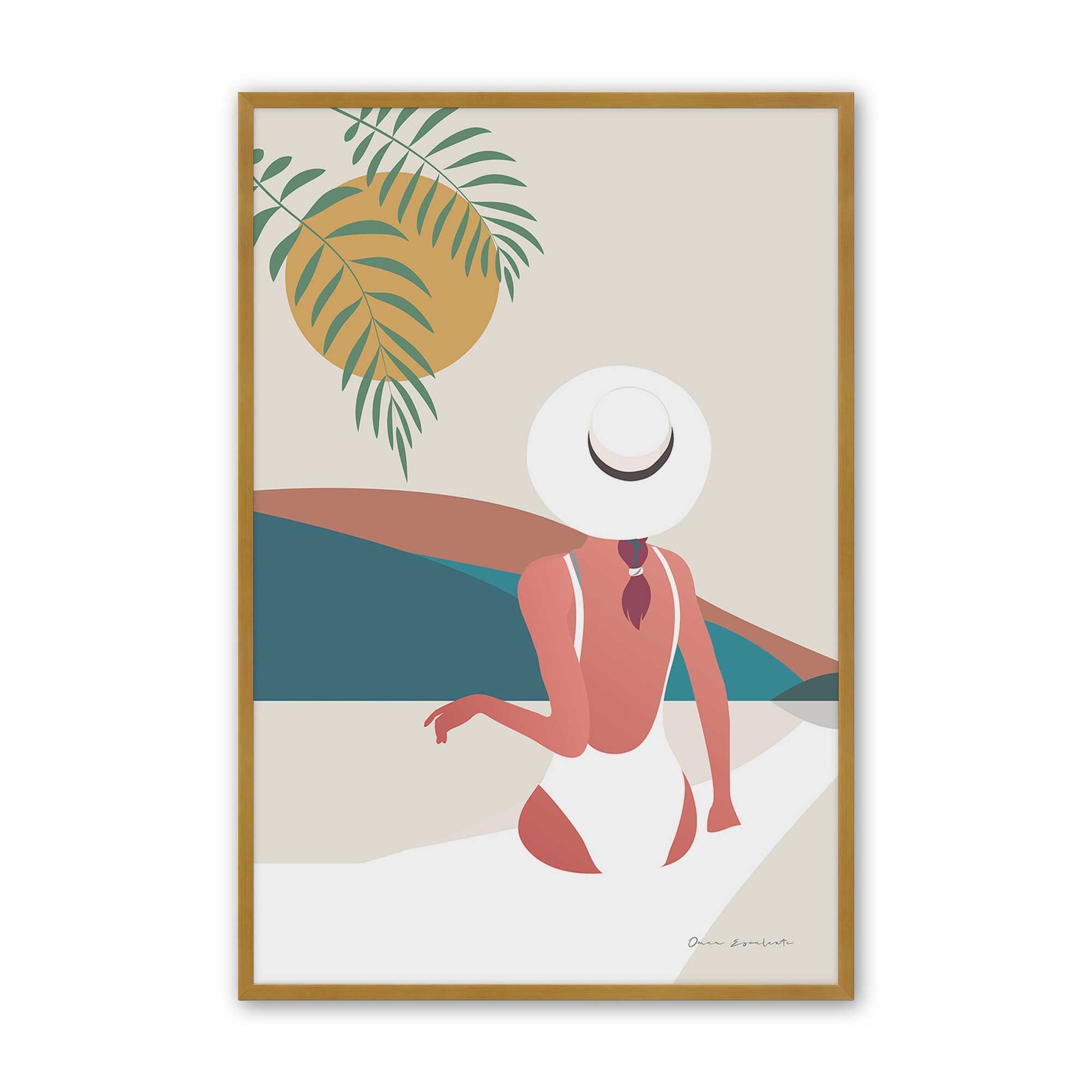 [Color:Polished Gold], Picture of art in a Polished Gold frame