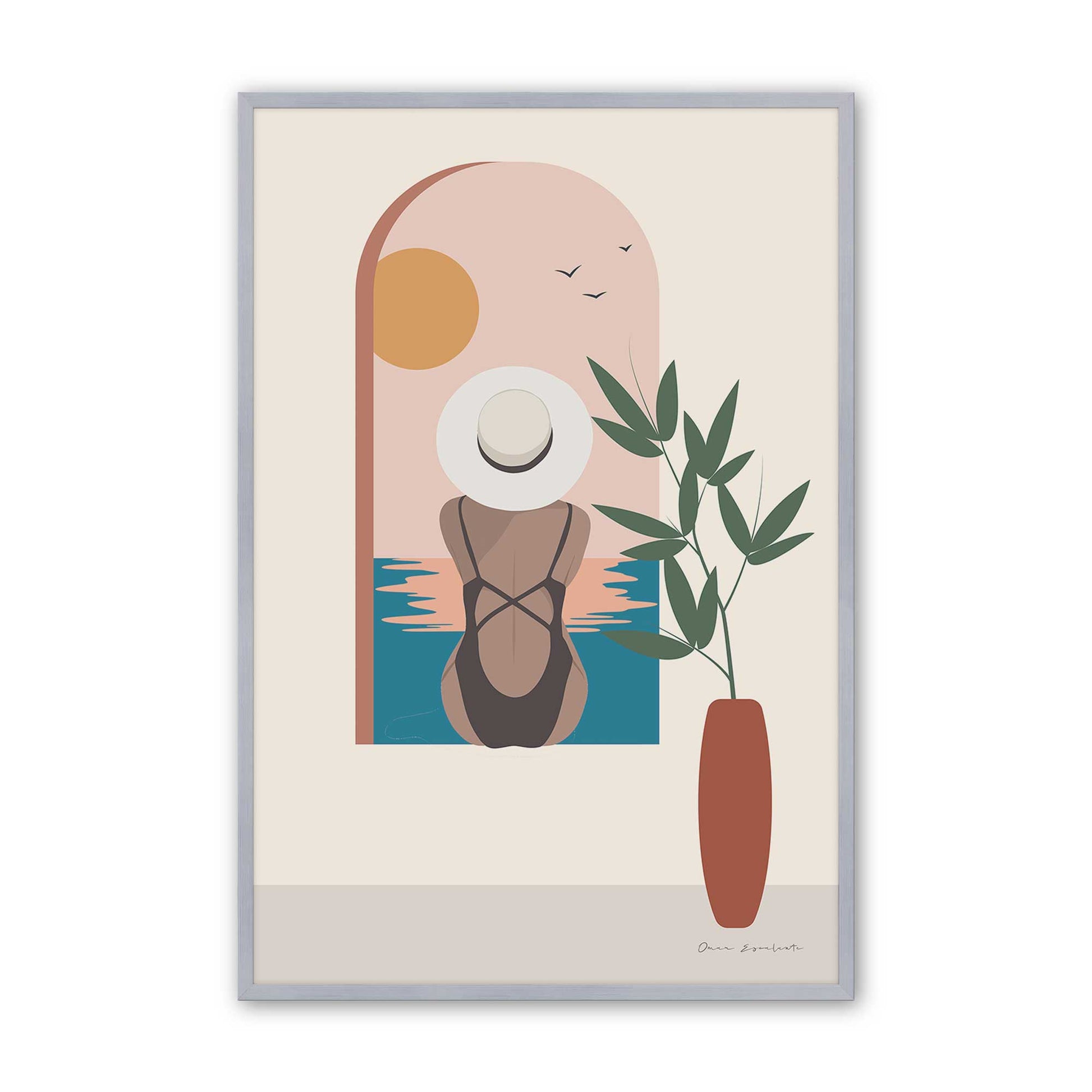 [Color:Polished Chrome], Picture of art in a Polished Chrome frame