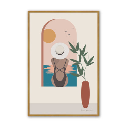 [Color:Polished Gold], Picture of art in a Polished Gold frame