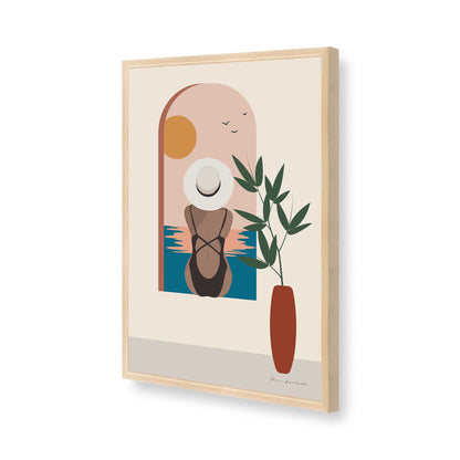 [Color:Raw Maple], Picture of art in a Raw Maple frame of the corner