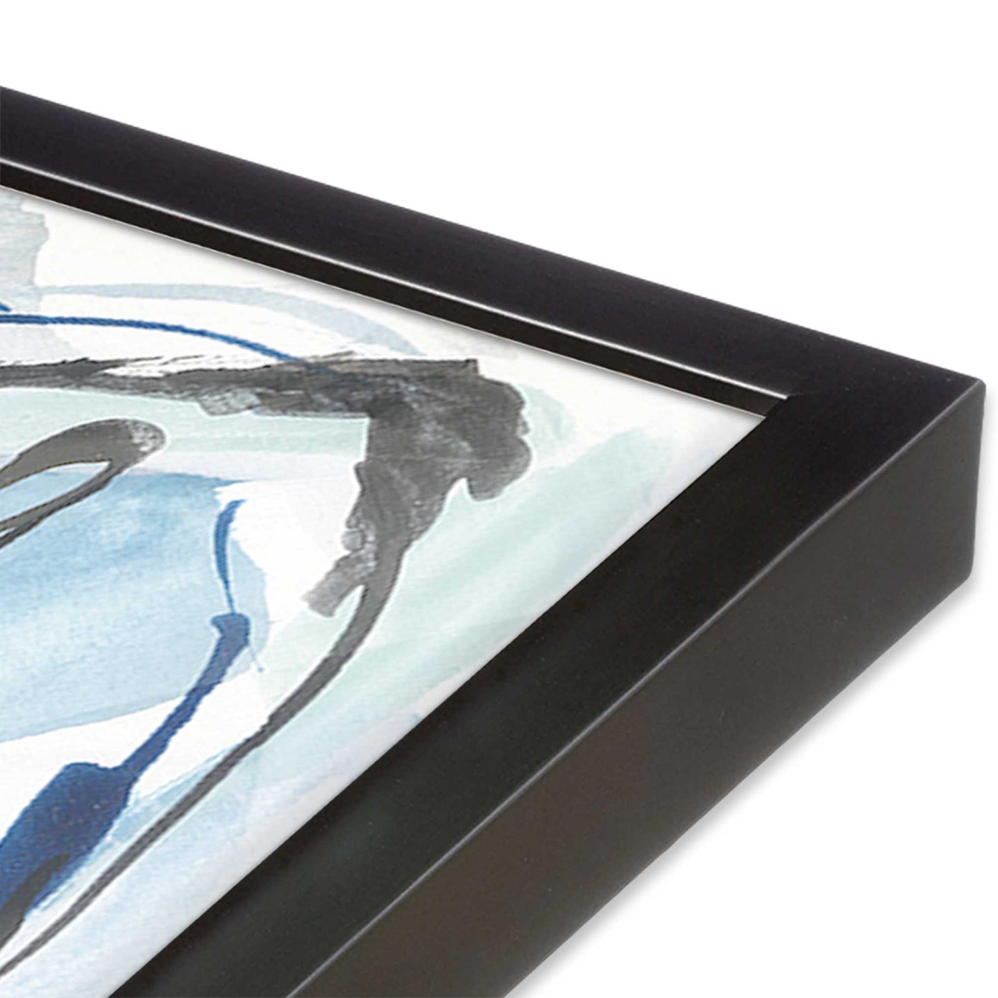 [Color:Weathered Zinc], Picture of art in a Weathered Zinc frame of the corner