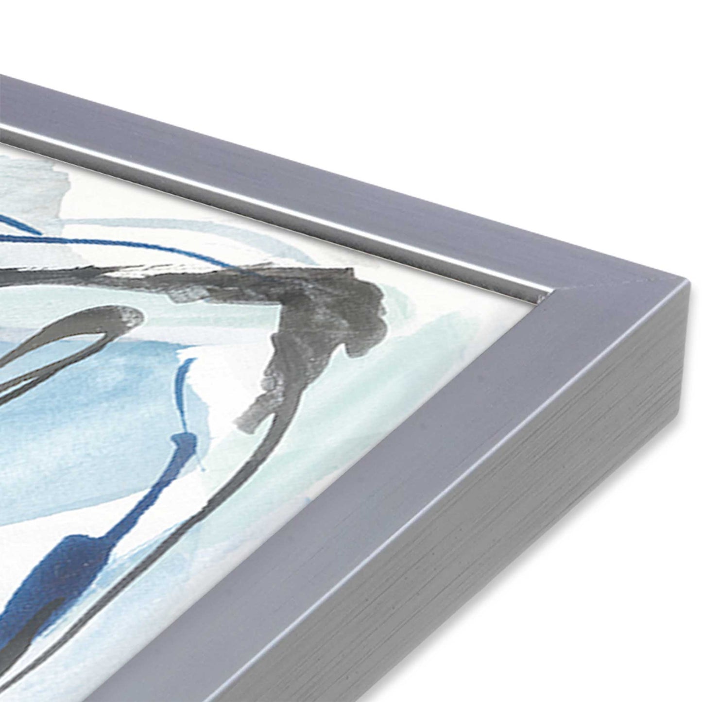 [Color:Polished Chrome], Picture of art in a Polished Chrome frame of the corner