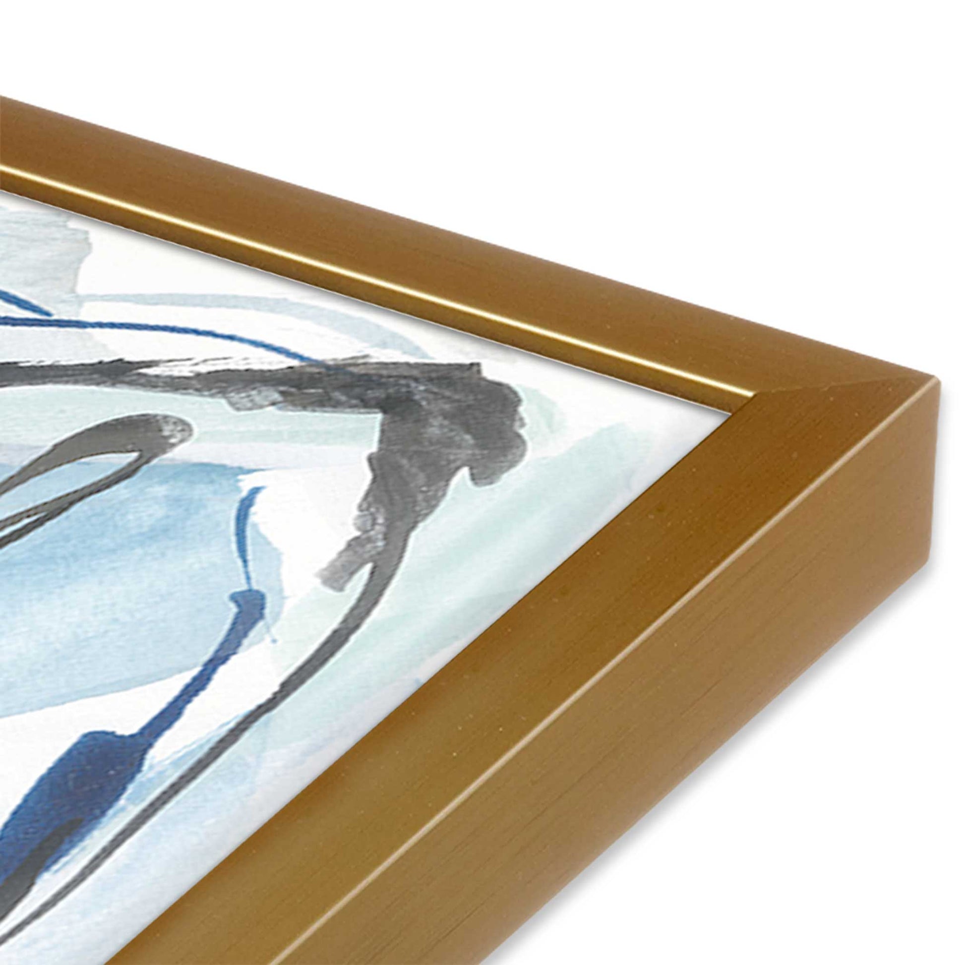 [Color:Polished Gold], Picture of art in a Polished Gold frame of the corner