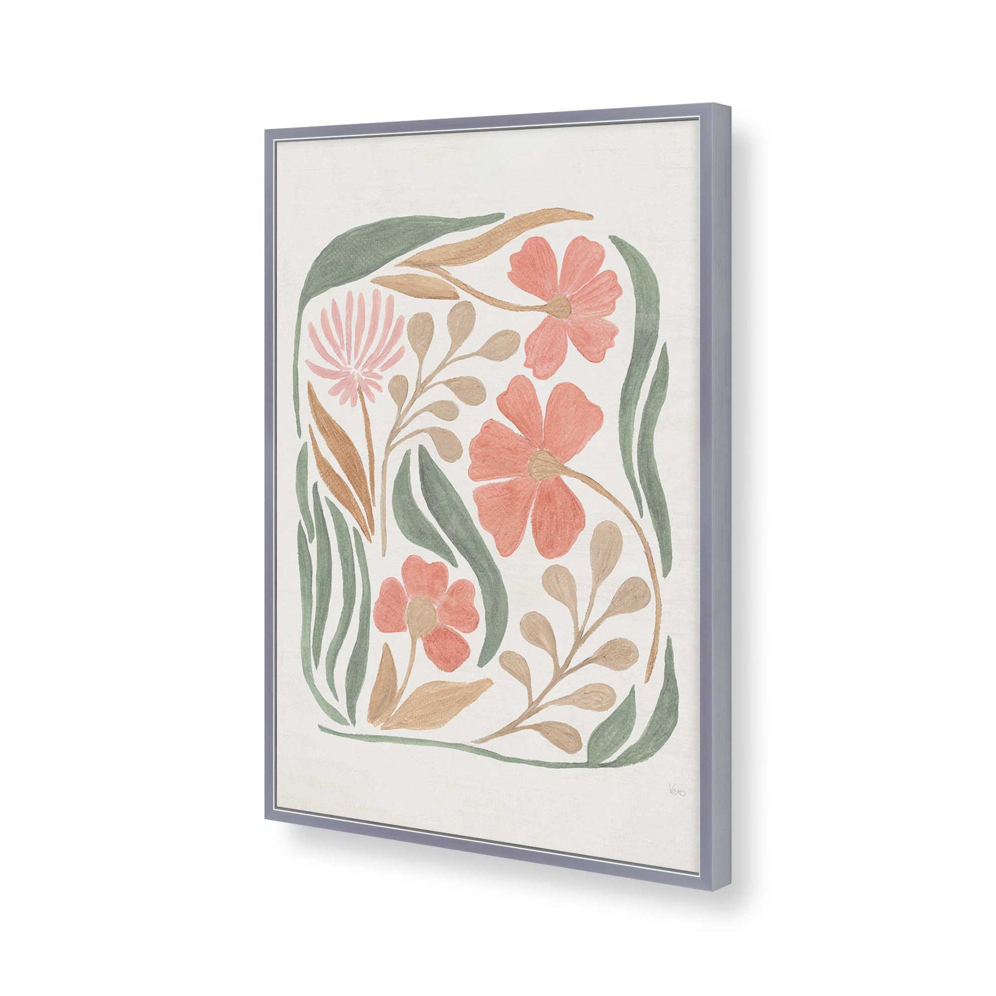 [Color:Polished Chrome], Picture of art in a Polished Chrome frame of the corner