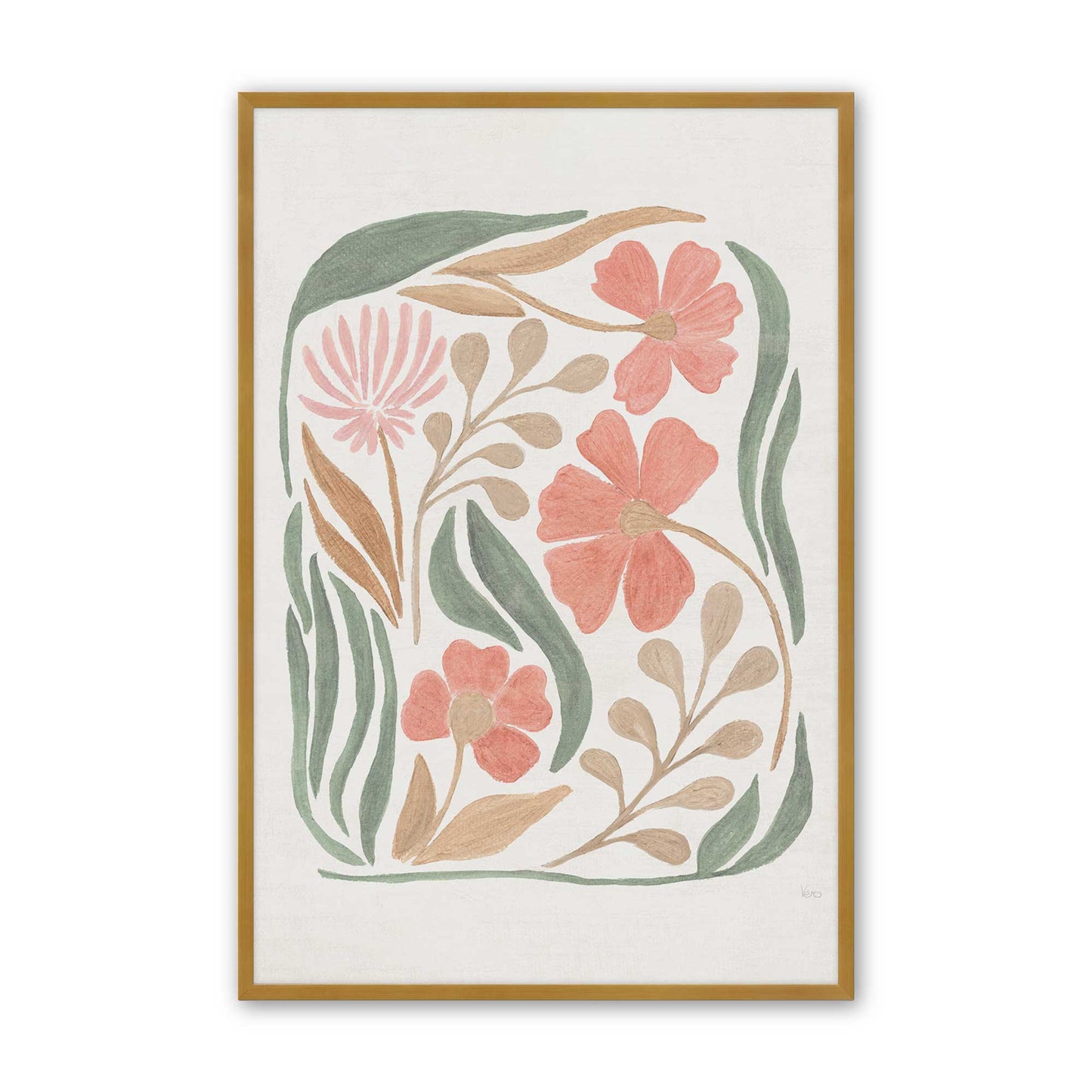 [Color:Polished Gold], Picture of art in a Polished Gold frame