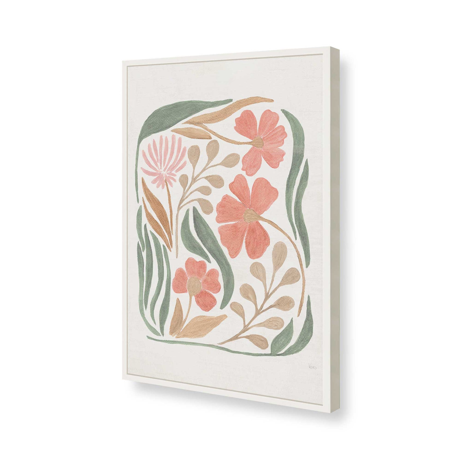[Color:Opaque White], Picture of art in a Opaque White frame of the corner