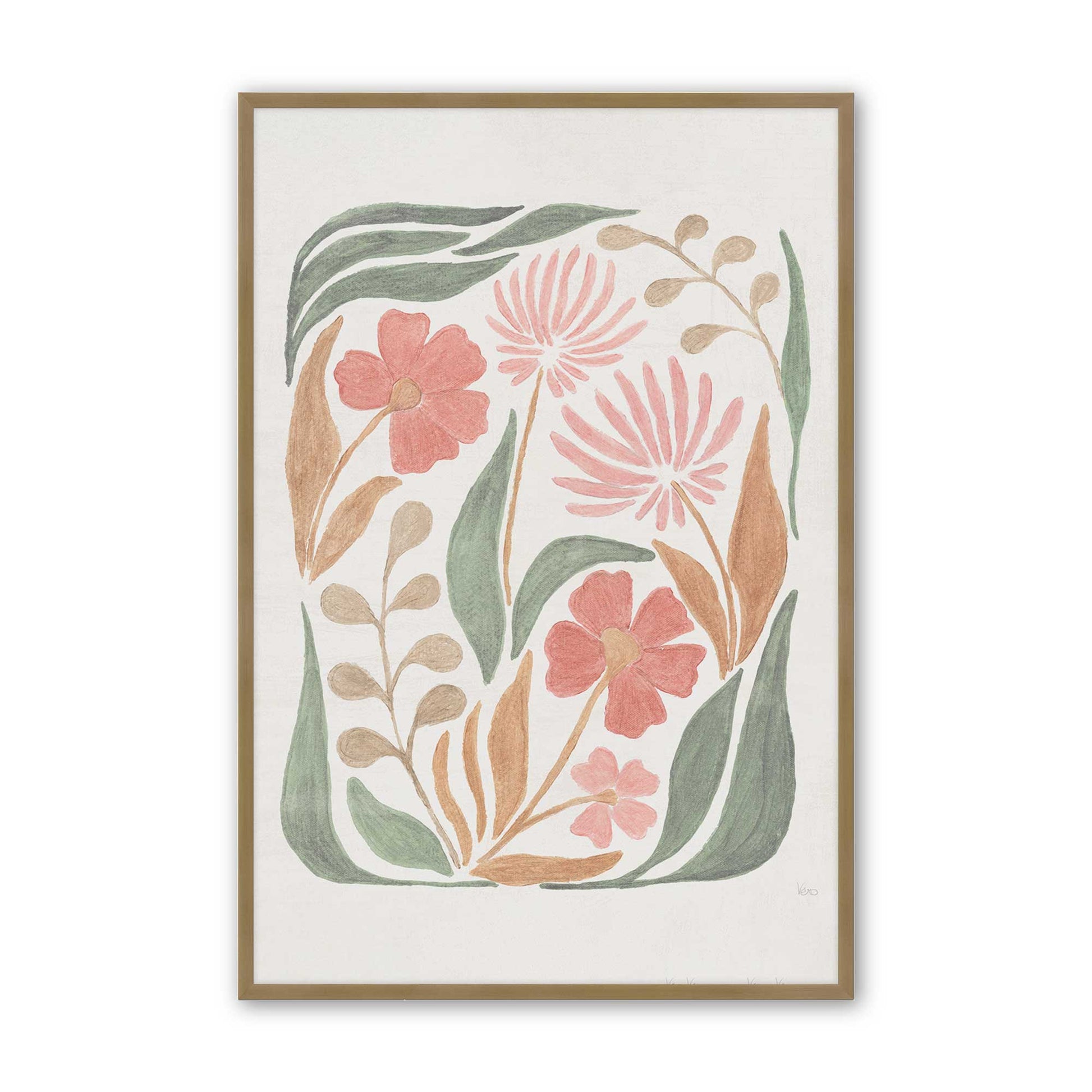 [Color:Brushed Gold], Picture of art in a Brushed Gold frame