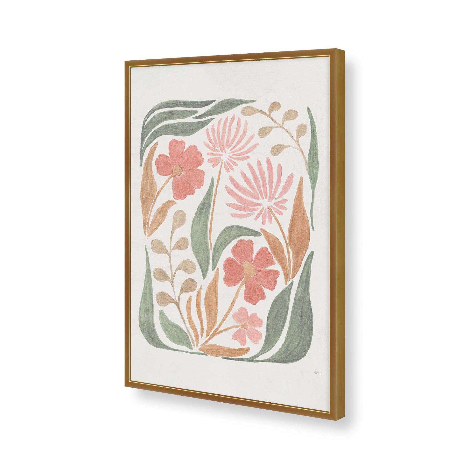 [Color:Polished Gold], Picture of art in a Polished Gold frame of the corner
