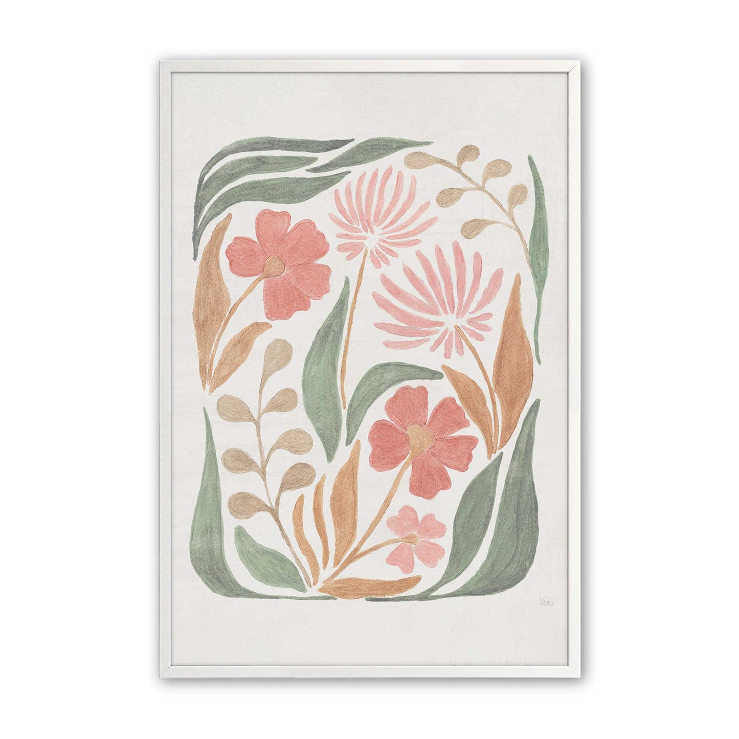 [Color:Opaque White], Picture of art in a Opaque White frame