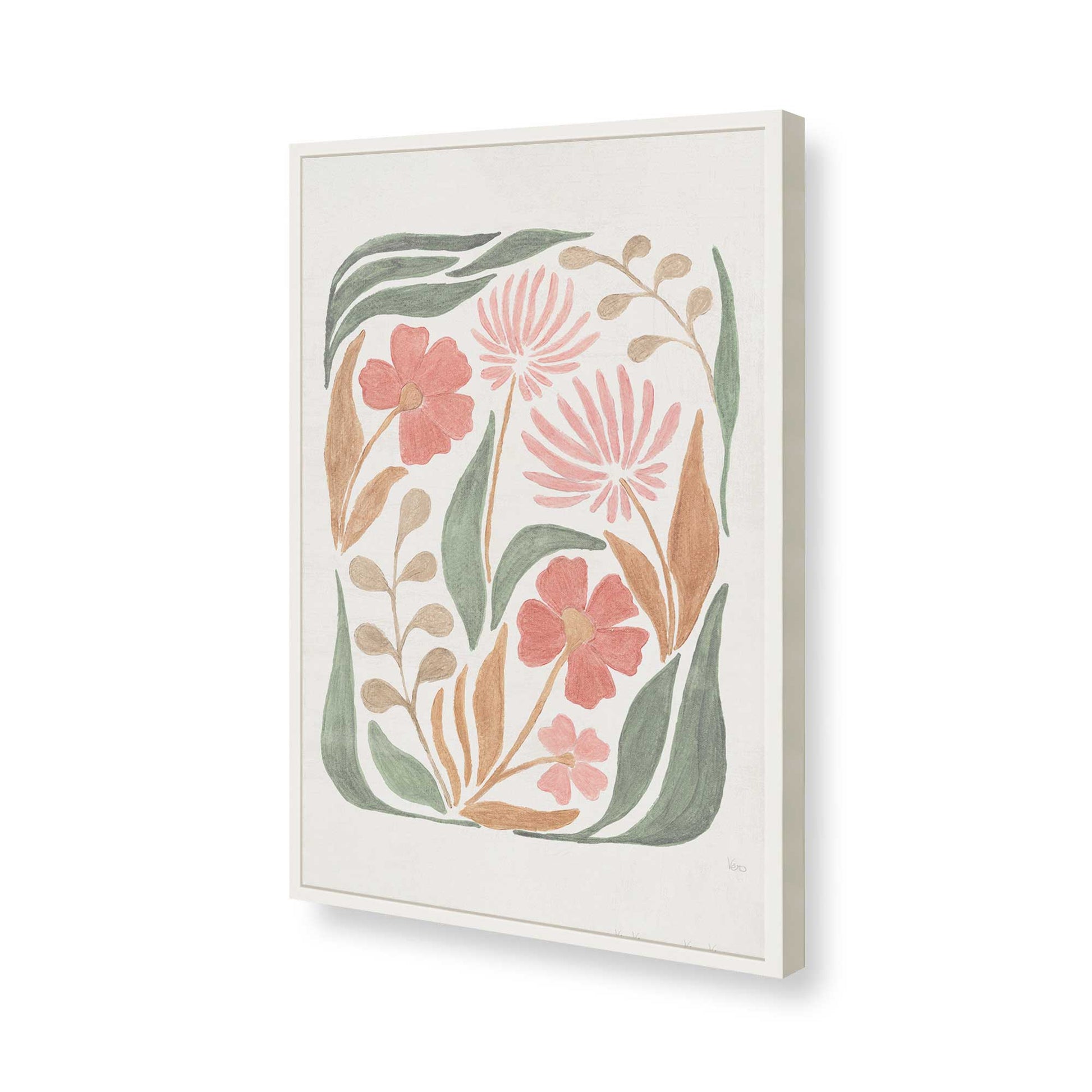 [Color:Opaque White], Picture of art in a Opaque White frame of the corner