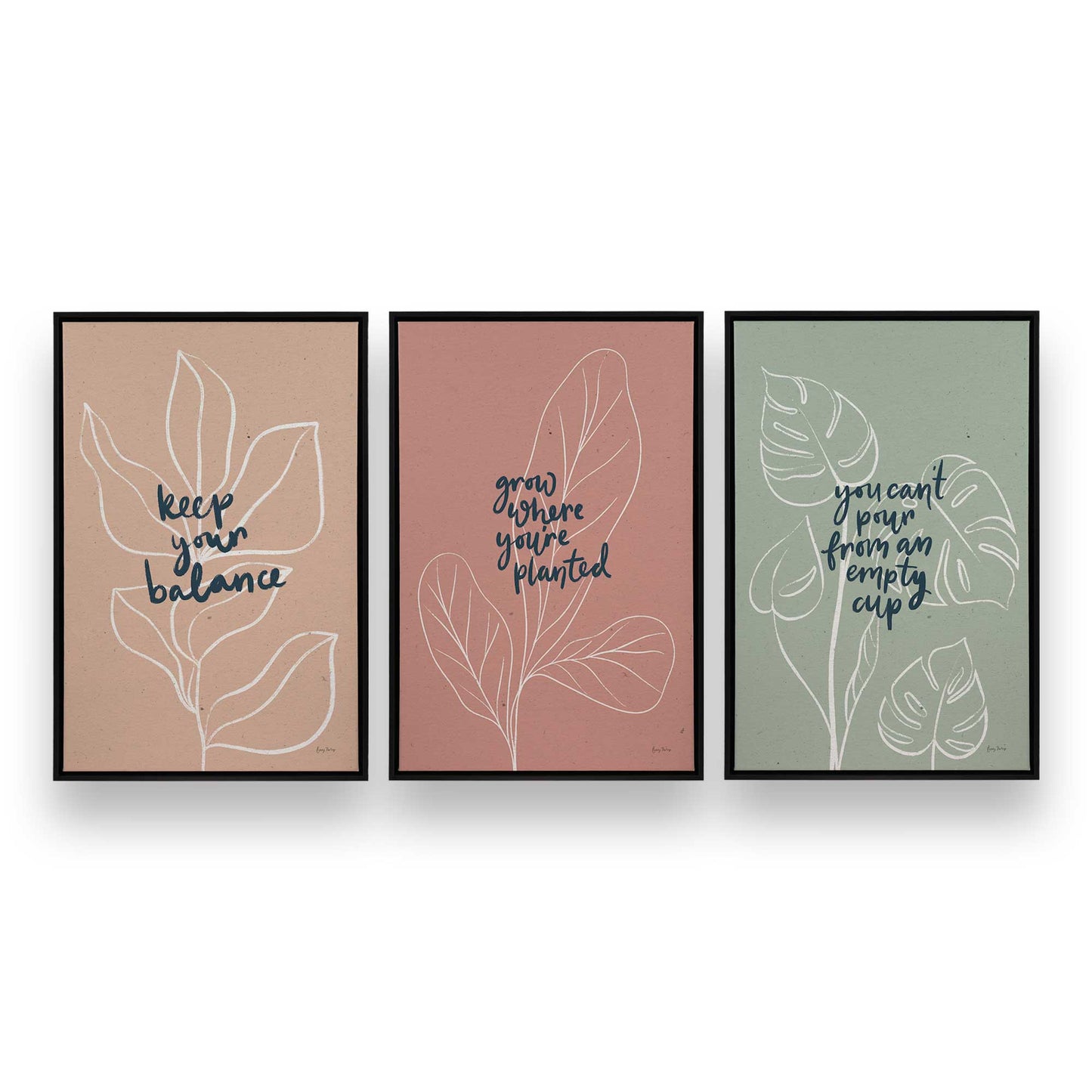 [Color:Satin Black], Picture of art in a Satin Black frame