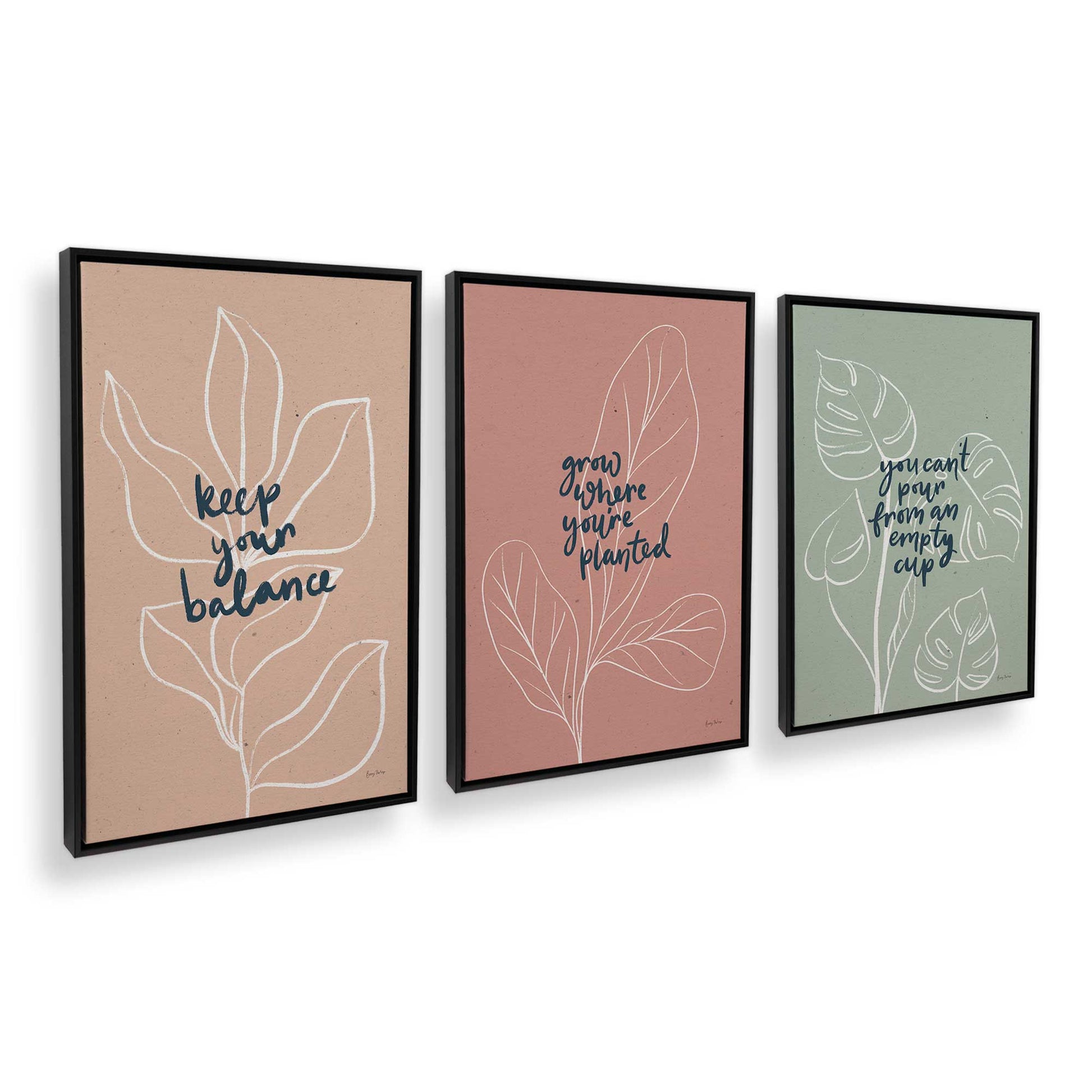 [Color:Satin Black], Picture of art in a Satin Black frame at an angle