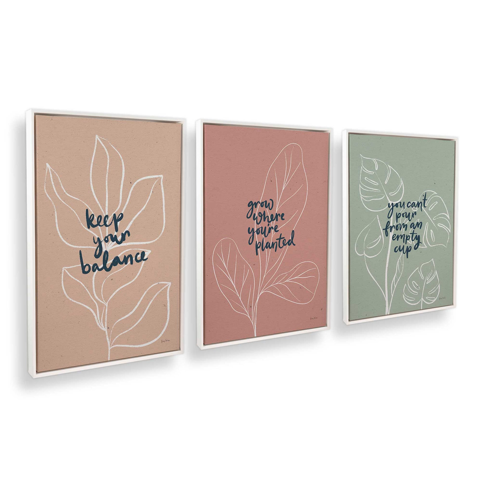 [Color:Opaque White], Picture of art in a White frame at an angle