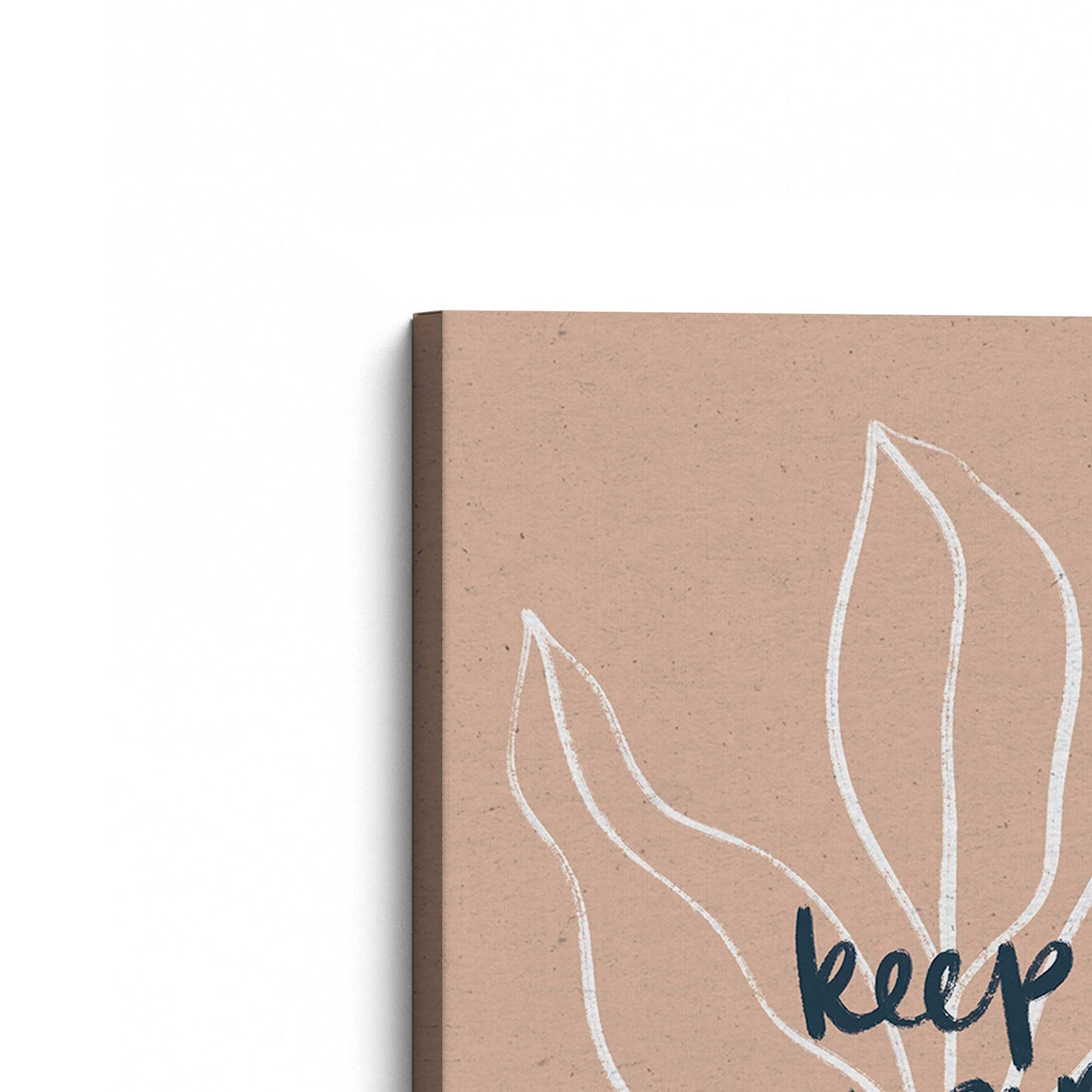 [Color:Stretched Canvas], Picture of the corner of the art