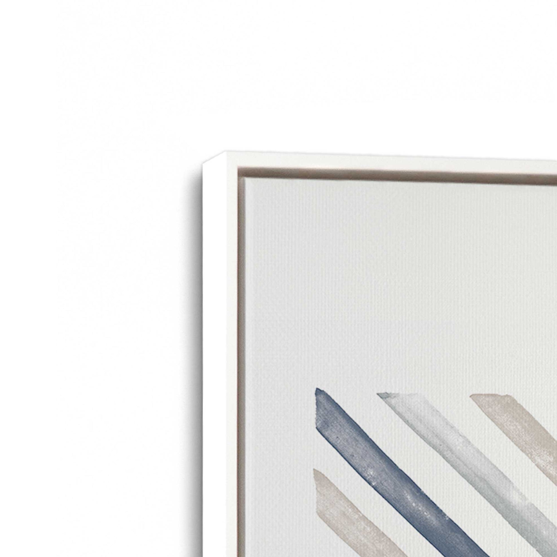 [Color:Opaque White], Picture of art in a White frame at an angle