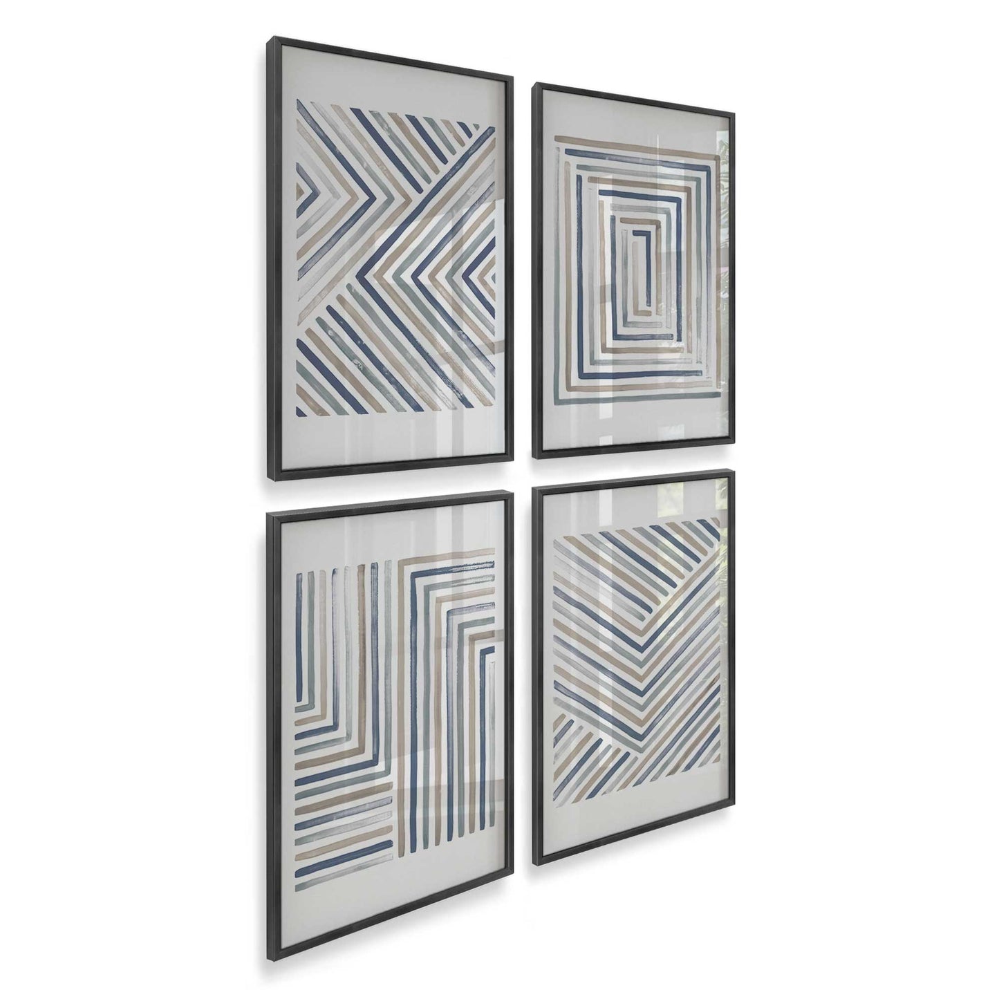 [Color:Weathered Zinc], Picture of art in a Weathered Zinc frame of the corner