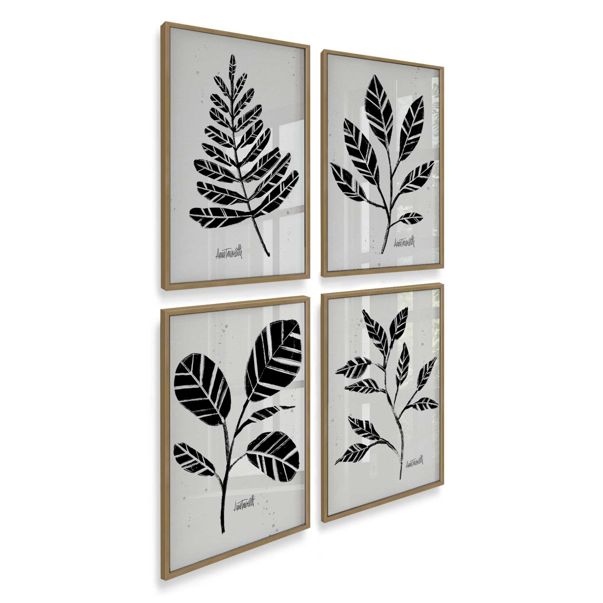[Color:Brushed Gold], Picture of art in a Brushed Gold frame of the corner