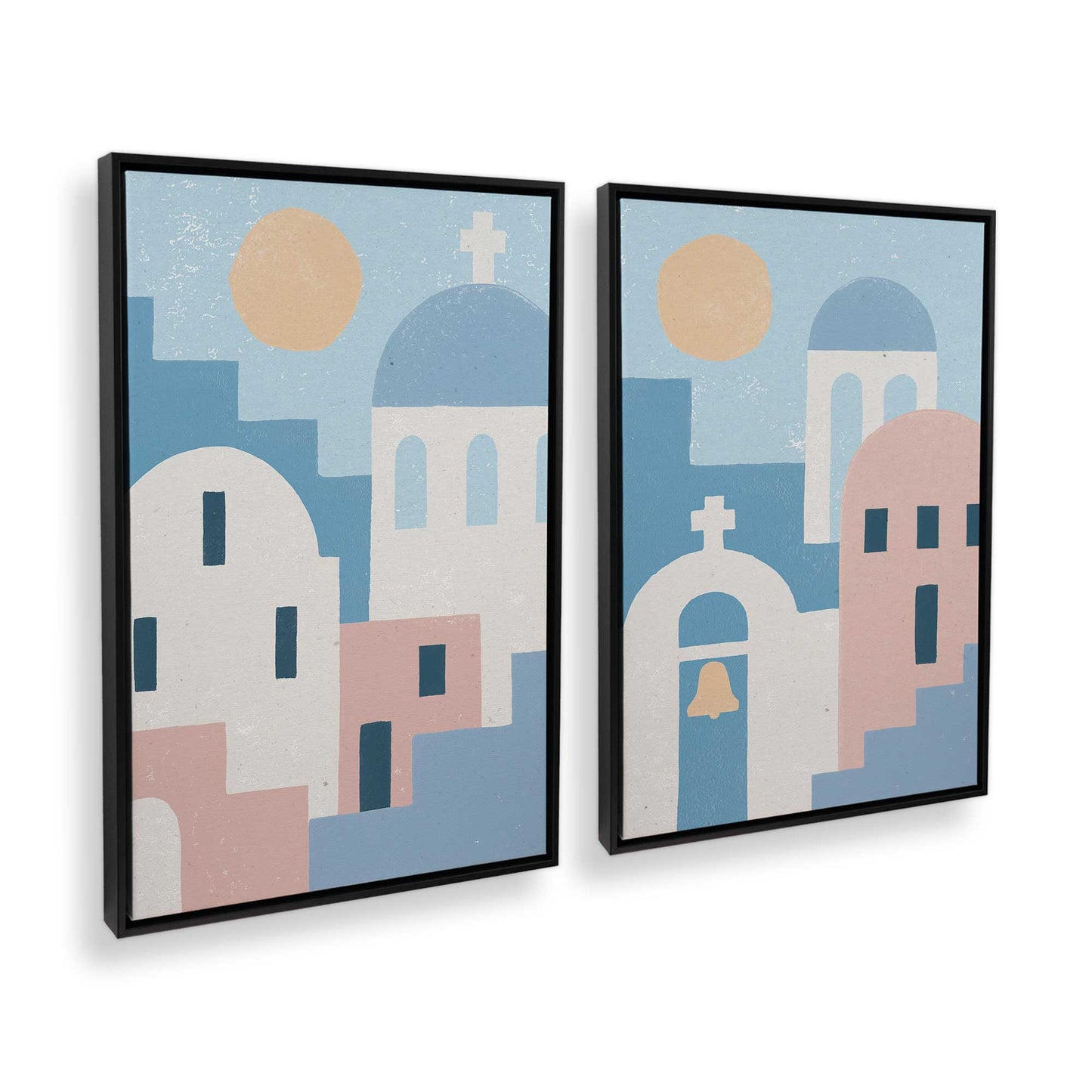 [Color:Satin Black], Picture of art in a Satin Black frame at an angle