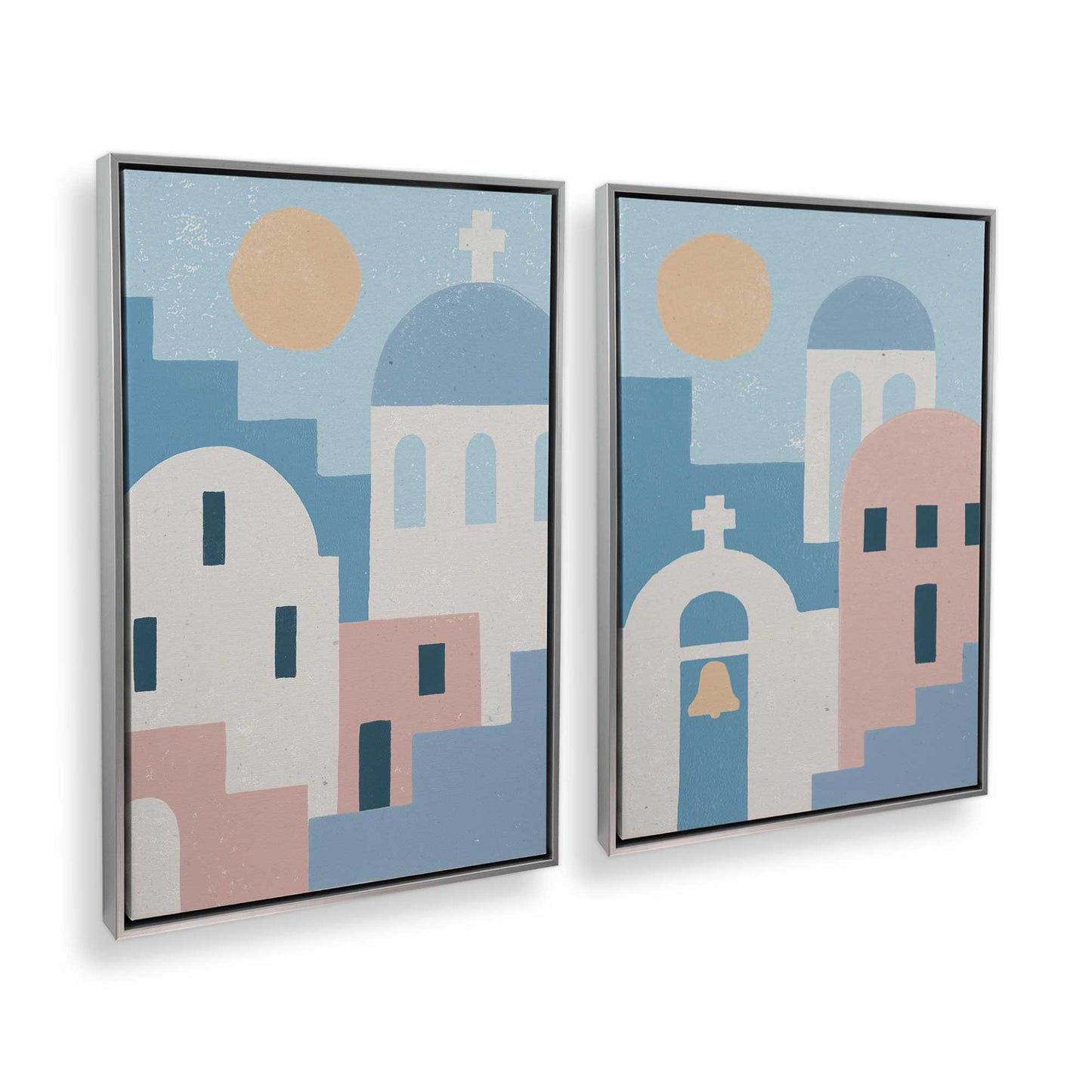 [Color:Polished Chrome], Picture of art in a Polished Chrome frame at an angle