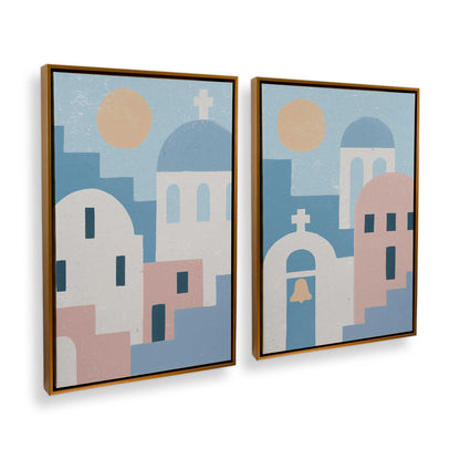 [Color:Polished Gold], Picture of art in a Polished Gold frame at an angle