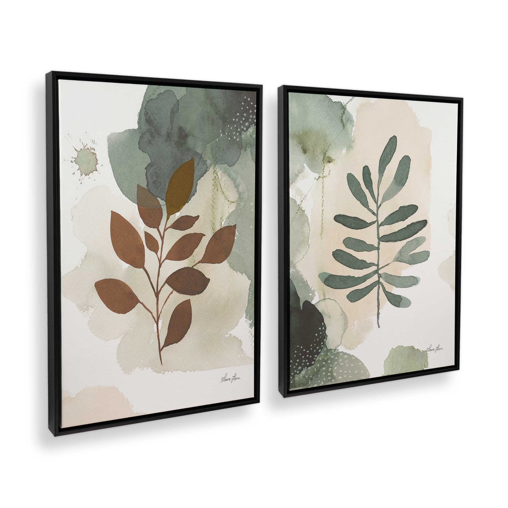 [Color:Satin Black], Picture of art in a Satin Black frame at an angle