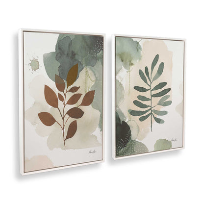 [Color:Opaque White], Picture of art in a White frame at an angle