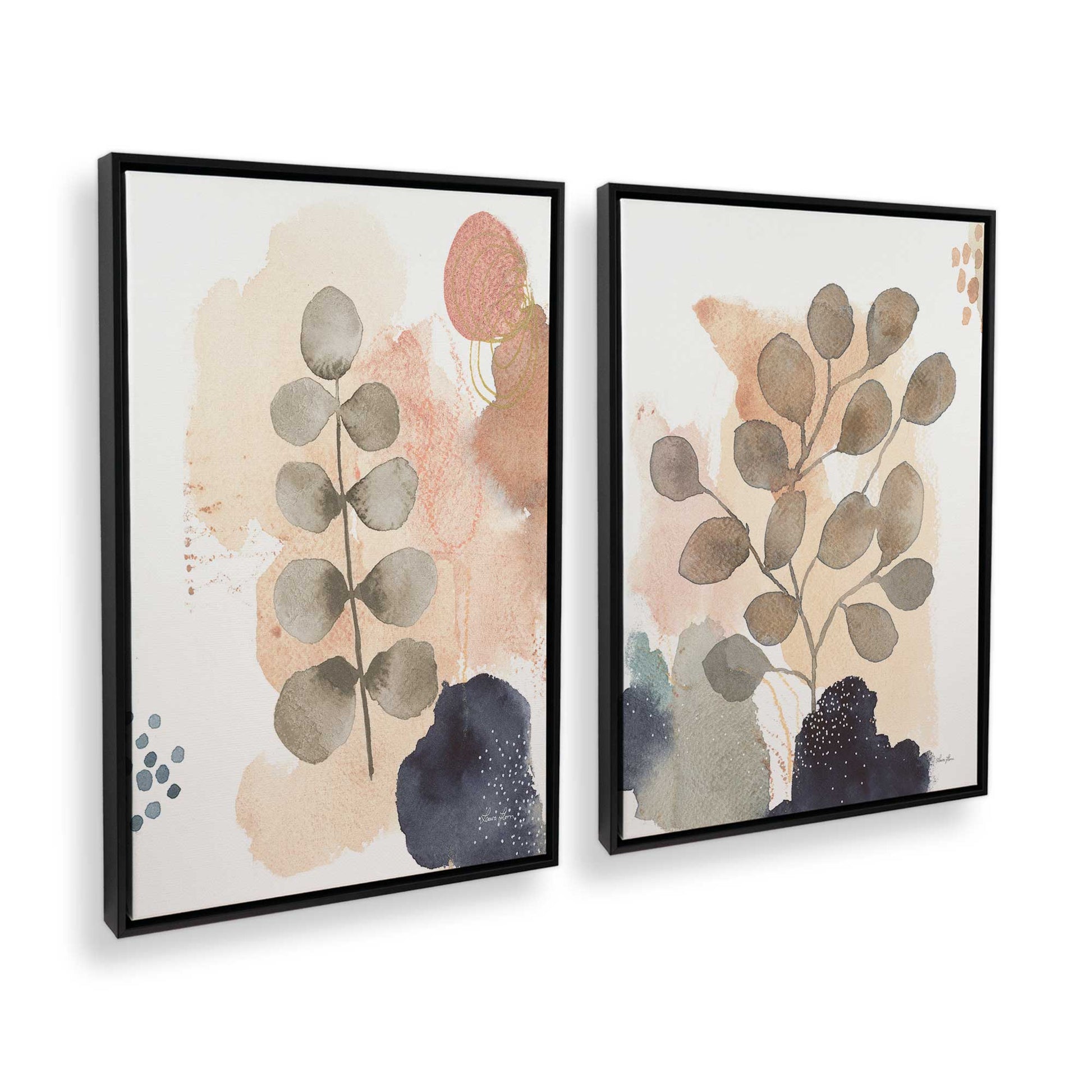 [Color:Satin Black], Picture of art in a Satin Black frame at an angle